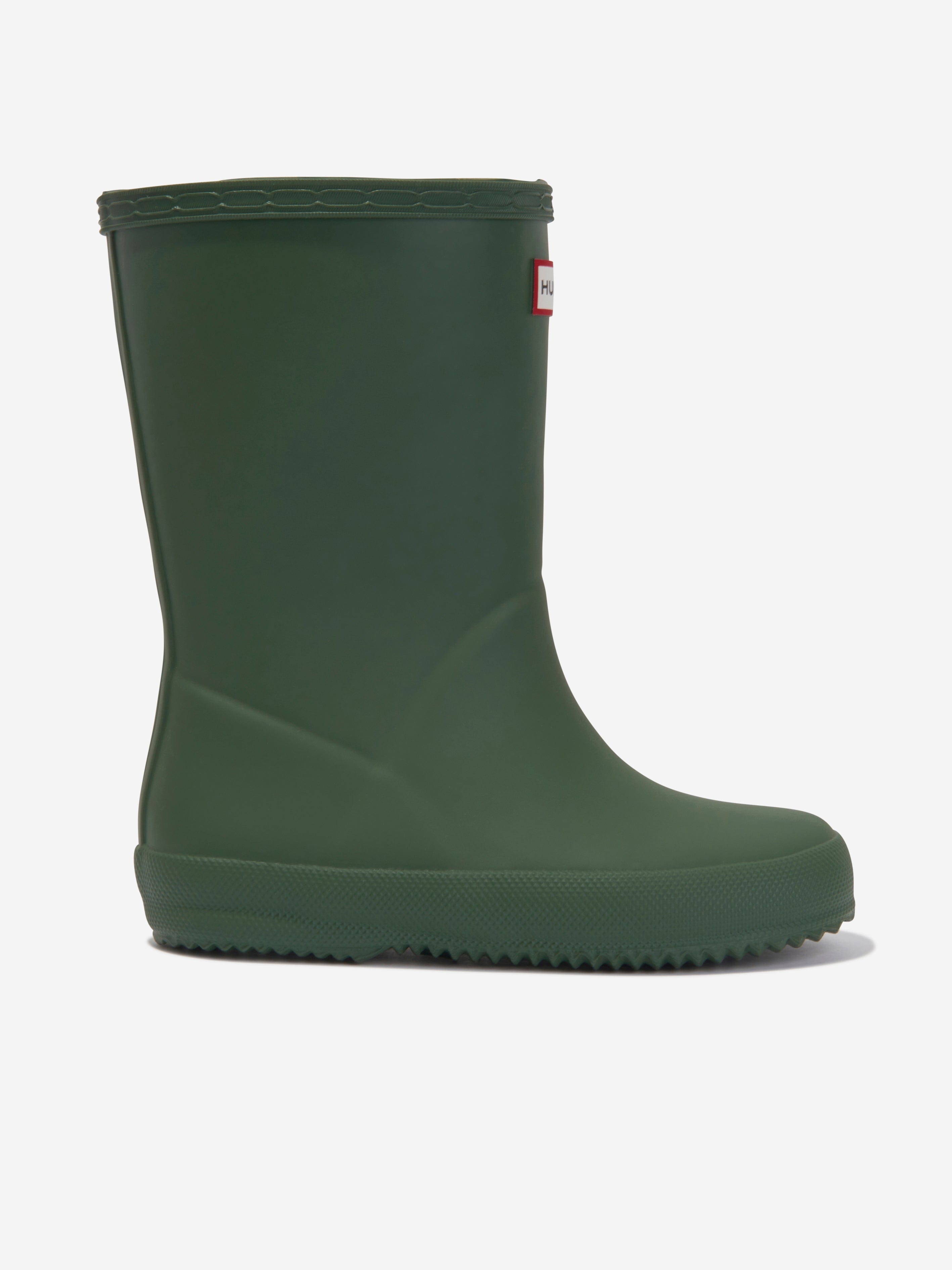 Hunter Kids Original First Classic Wellington Boots in Green Sale Lowest Pice