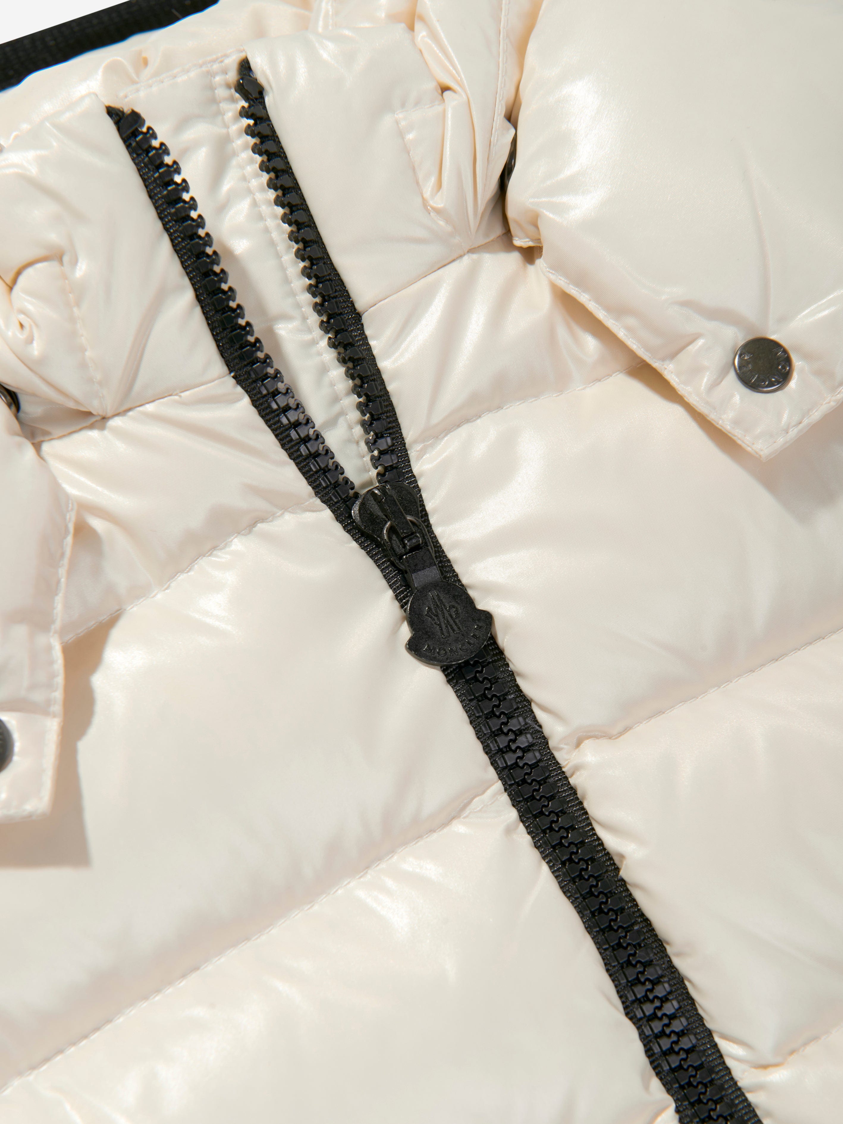 Moncler Enfant Girls Down Padded Bady Jacket in Beige Sale Sast