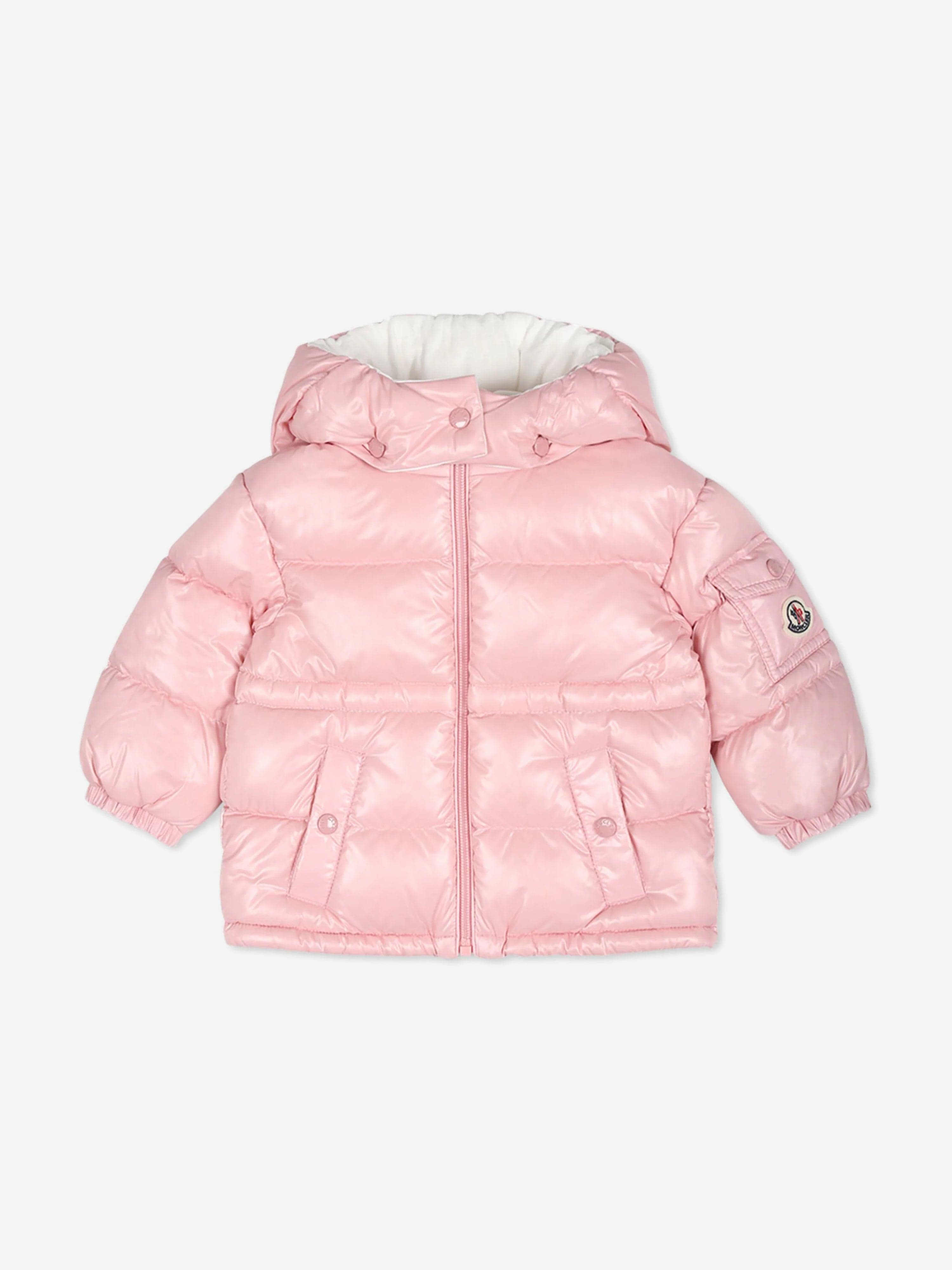Moncler Enfant Baby Girls Down Padded Maire Jacket in Pink Low Pice Cheap Online