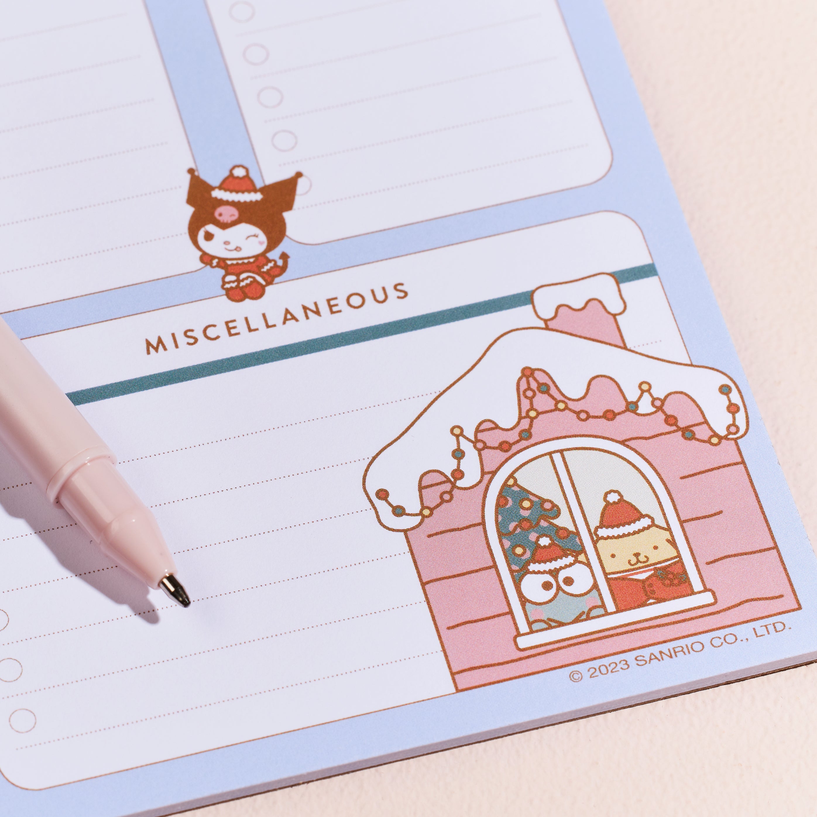 Hello Kitty and Friends x Erin Condren Holiday Checklist Notepad Buy Cheap Reliable
