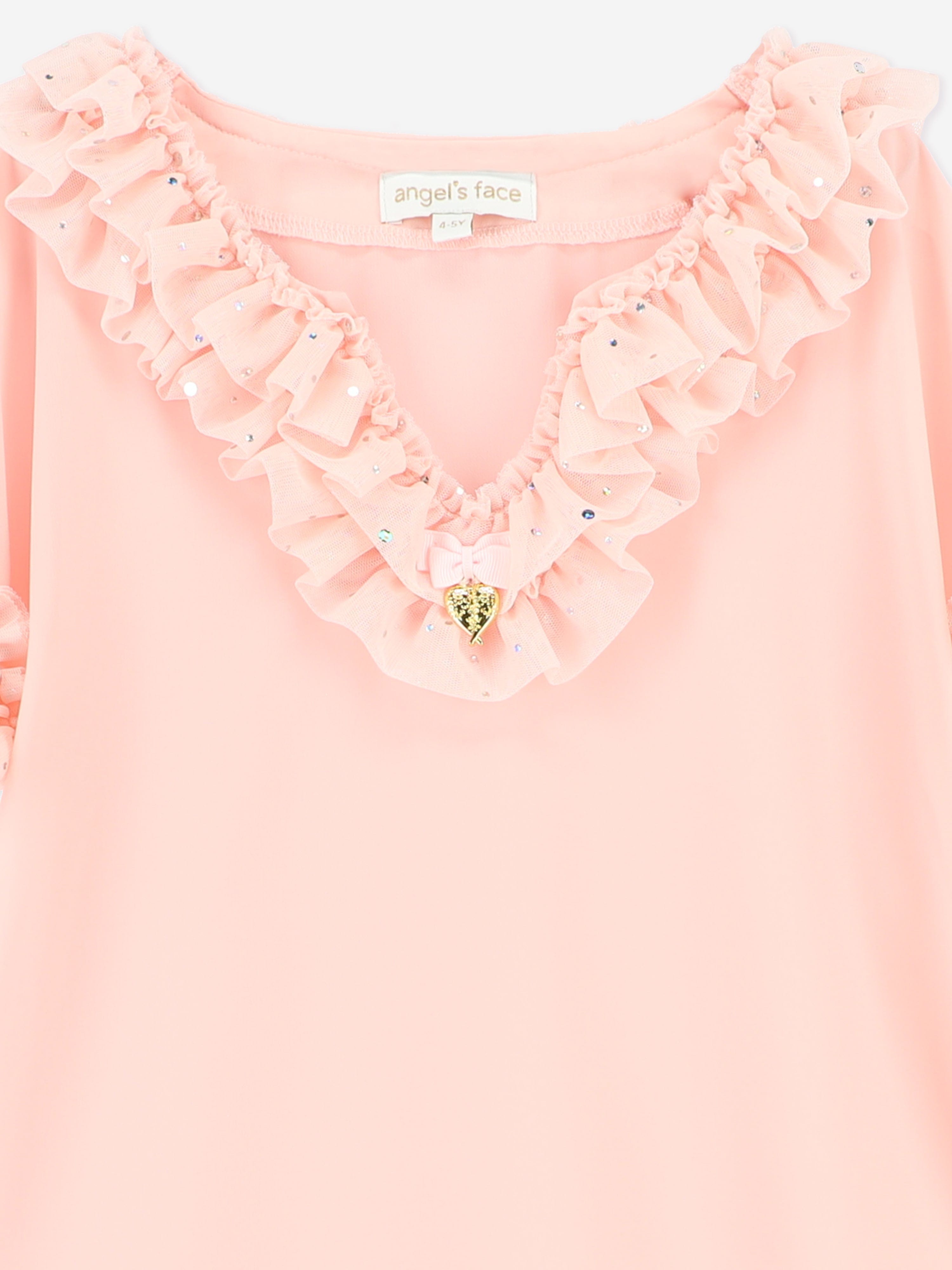 Girls Irena Sparkle Kaftan in Pink Visa Payment