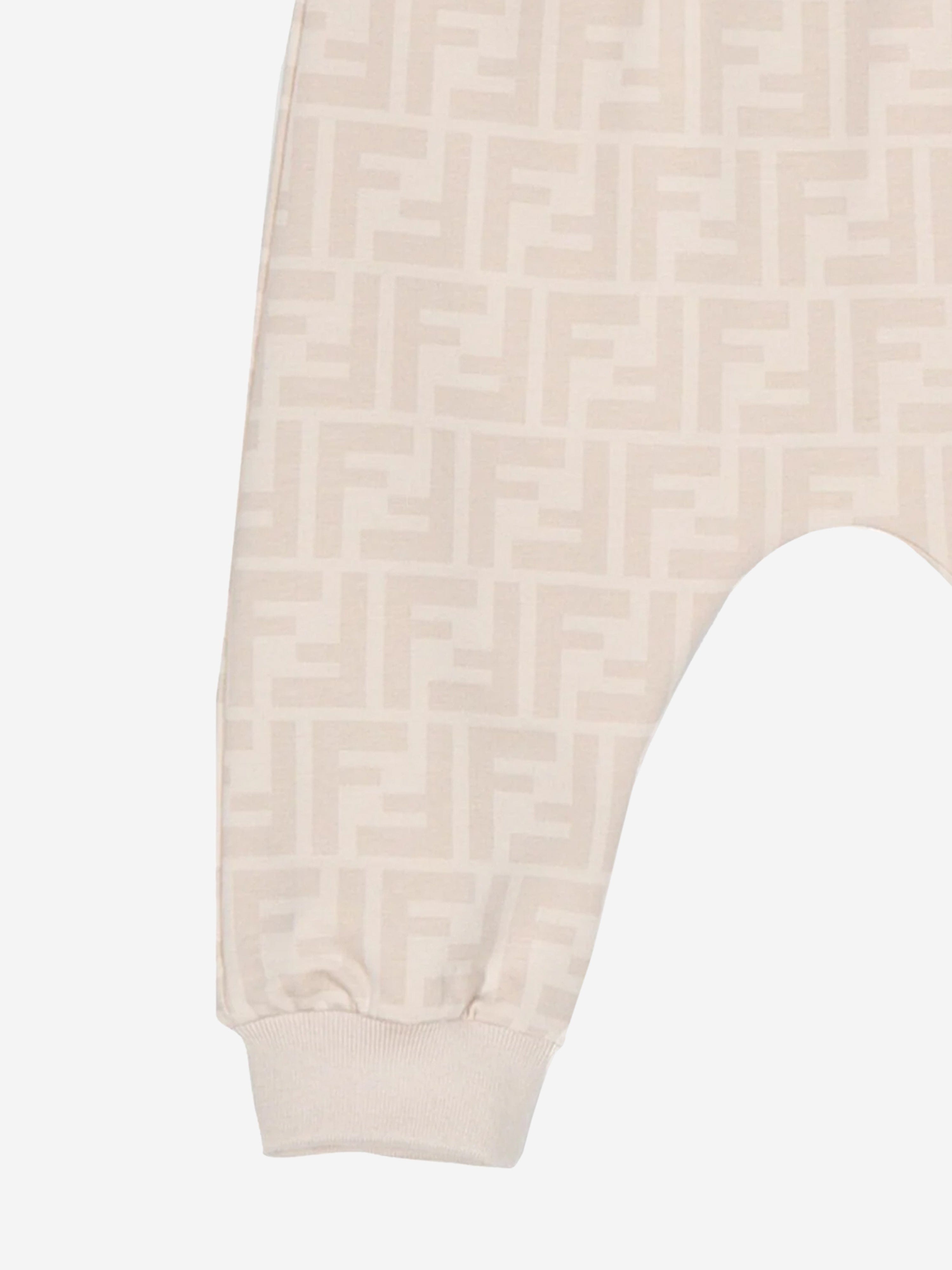 Fendi Baby FF Logo Joggers in Beige Cheap Sale Explore