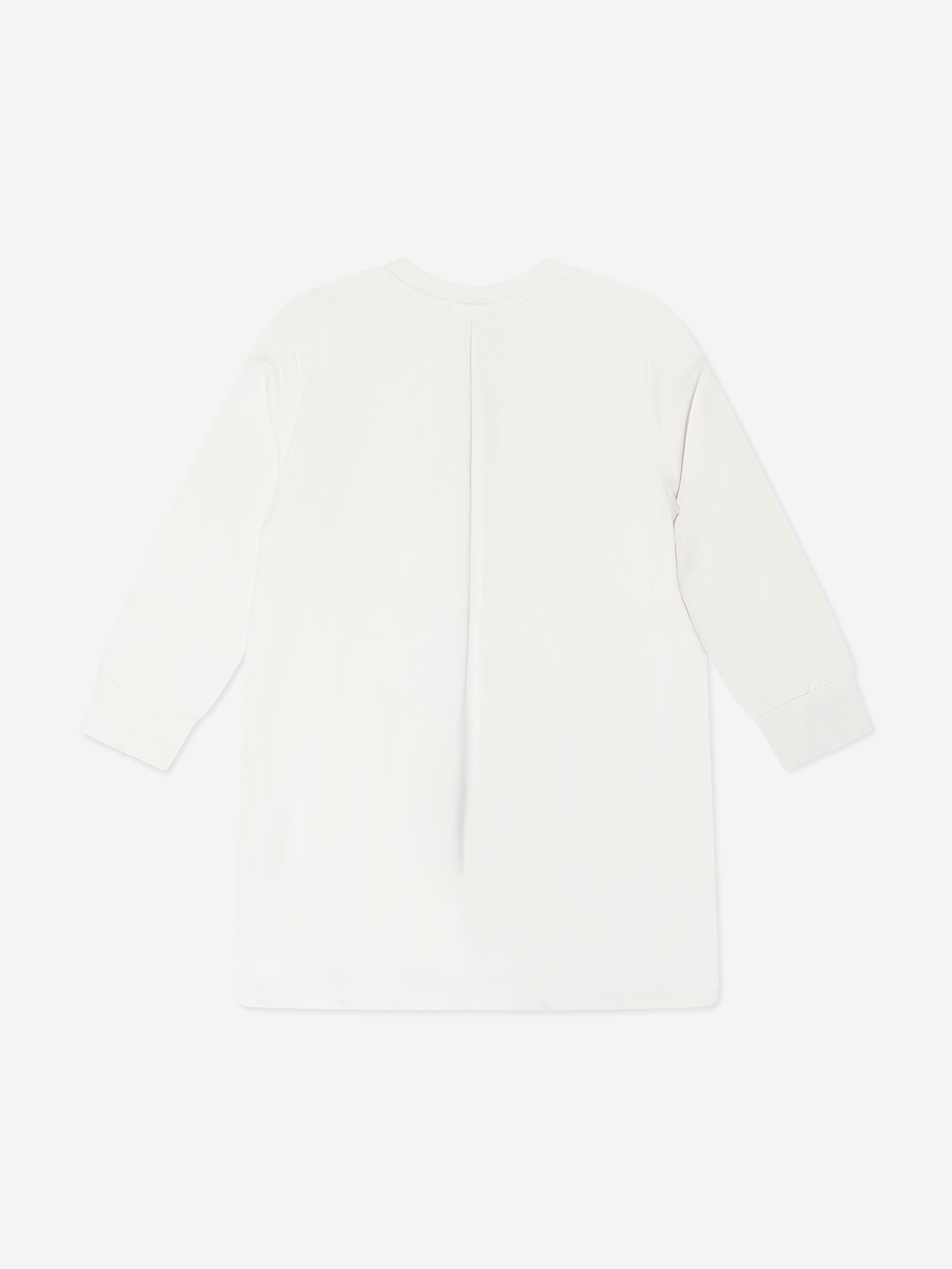 Escada Girls Embroidered Logo Sweater Dress in White Buy Cheap Manchester Great Sale