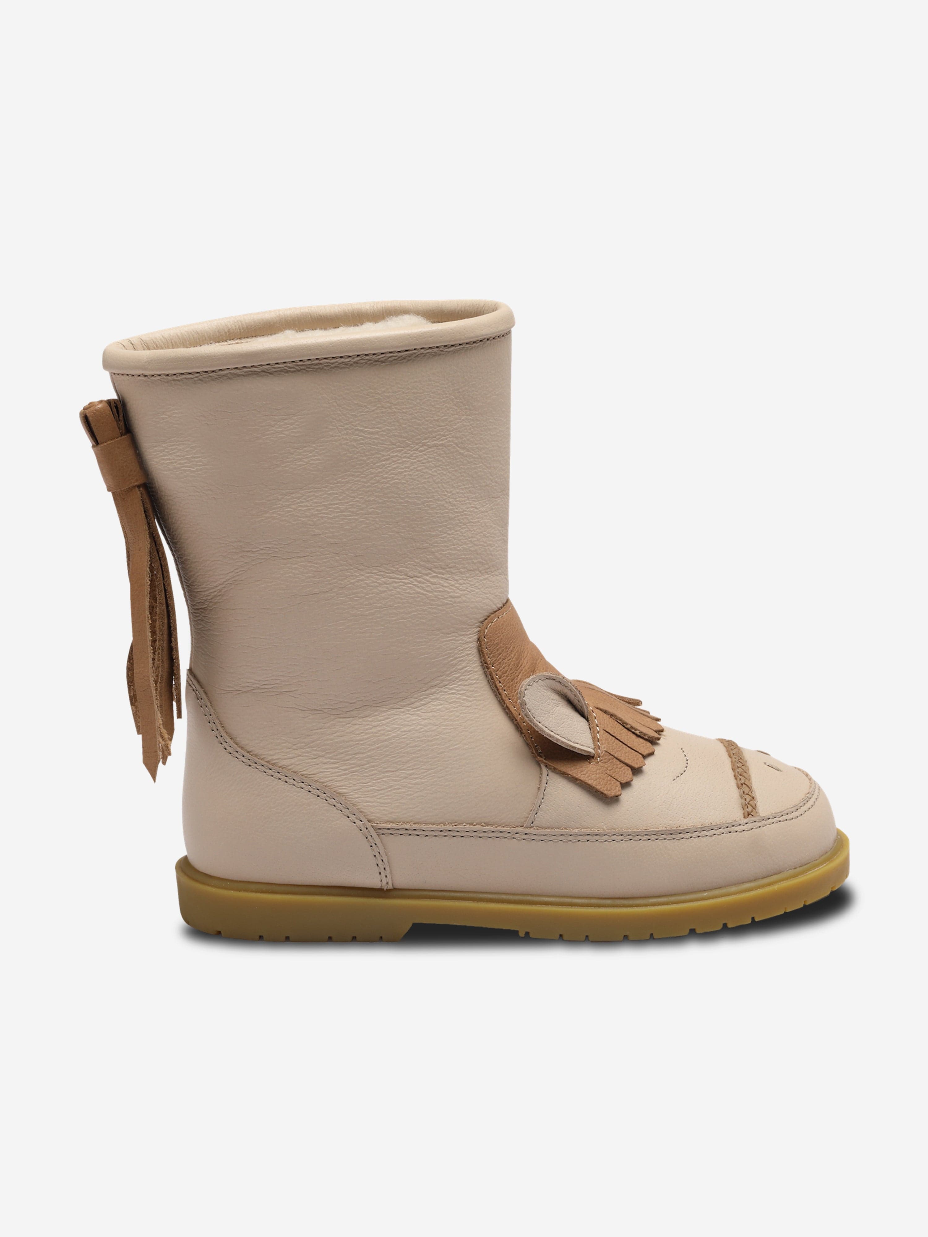 Donsje Girls Wadudu Special Horse Boots in Ivory Clearance Fake