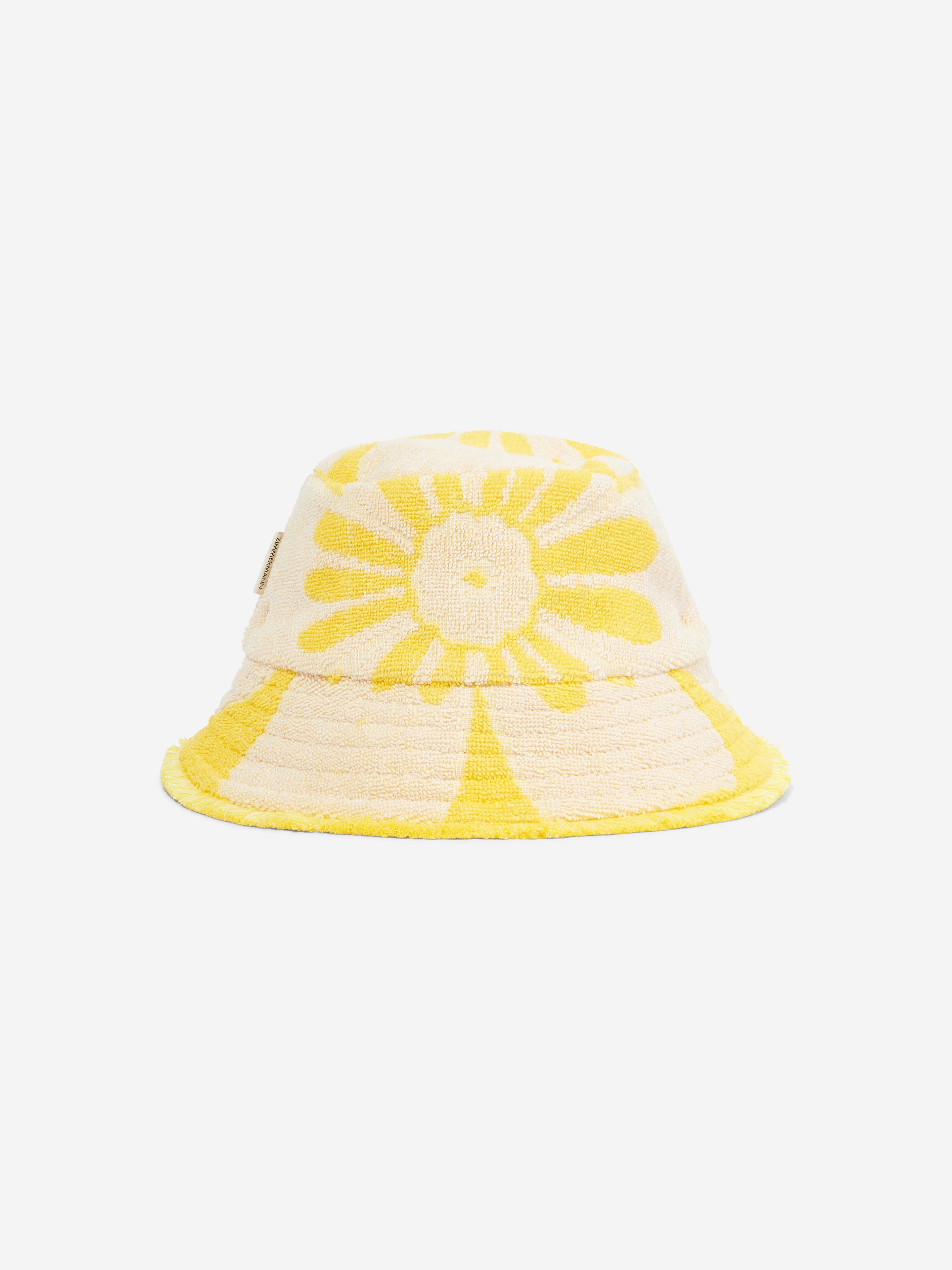 Zimmermann Girls Jacquard Towel Bucket Hat in Yellow Footlocker Finishline Online