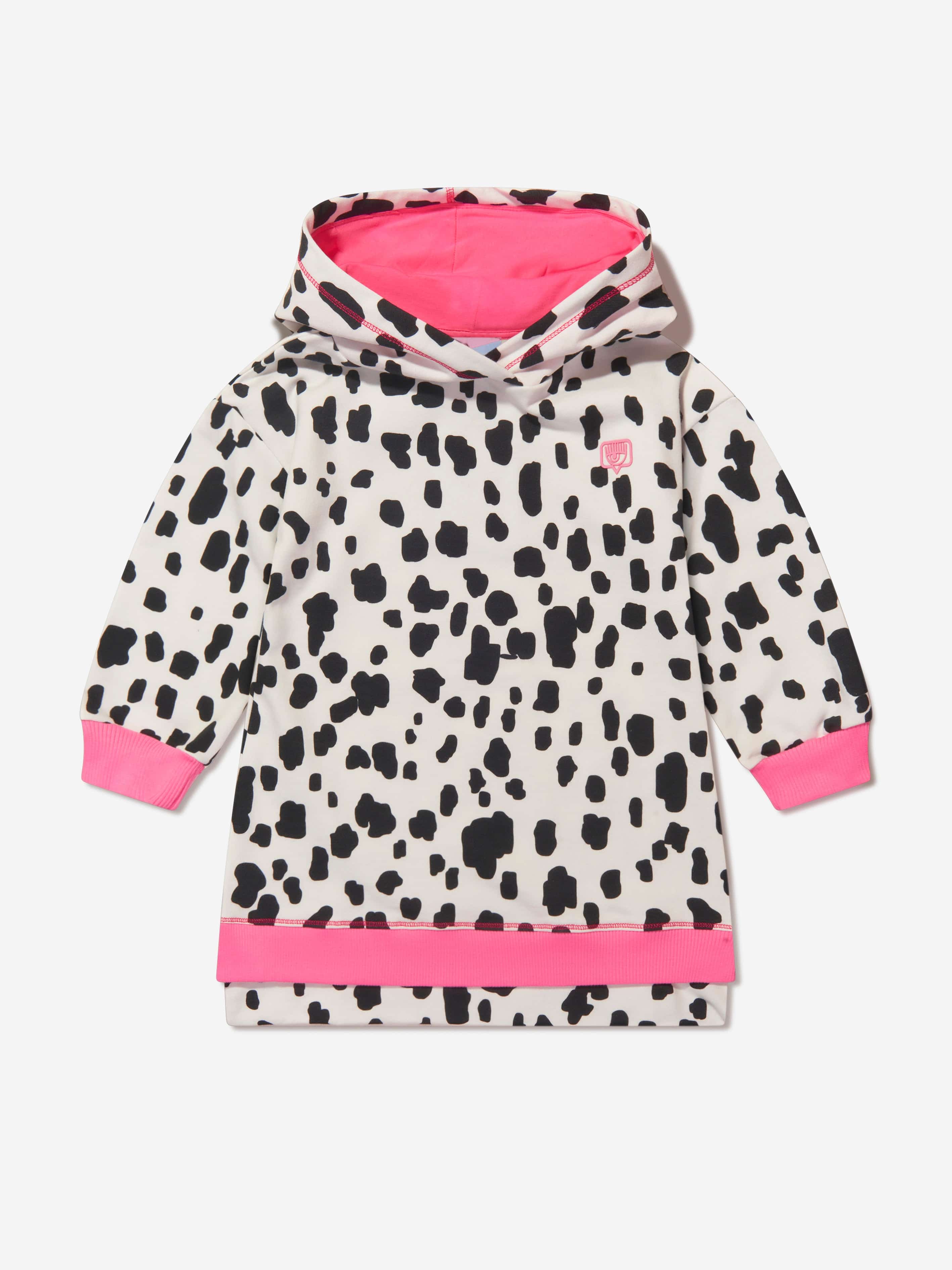 Chiara Ferragni Girls Hooded Dalmation Dress Free Shipping Tumblr