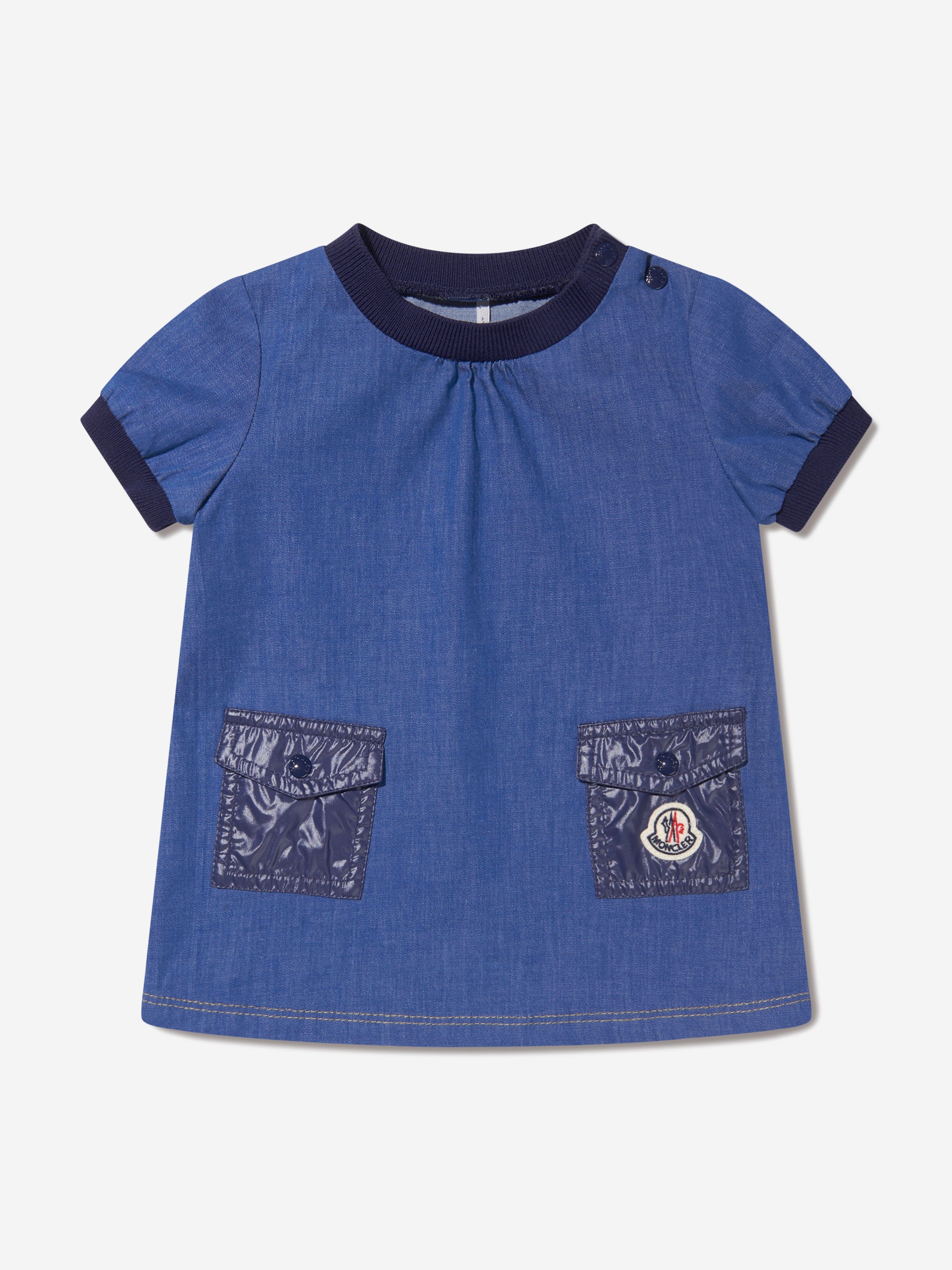 Moncler Enfant Baby Girls Dress in Blue Best Pices