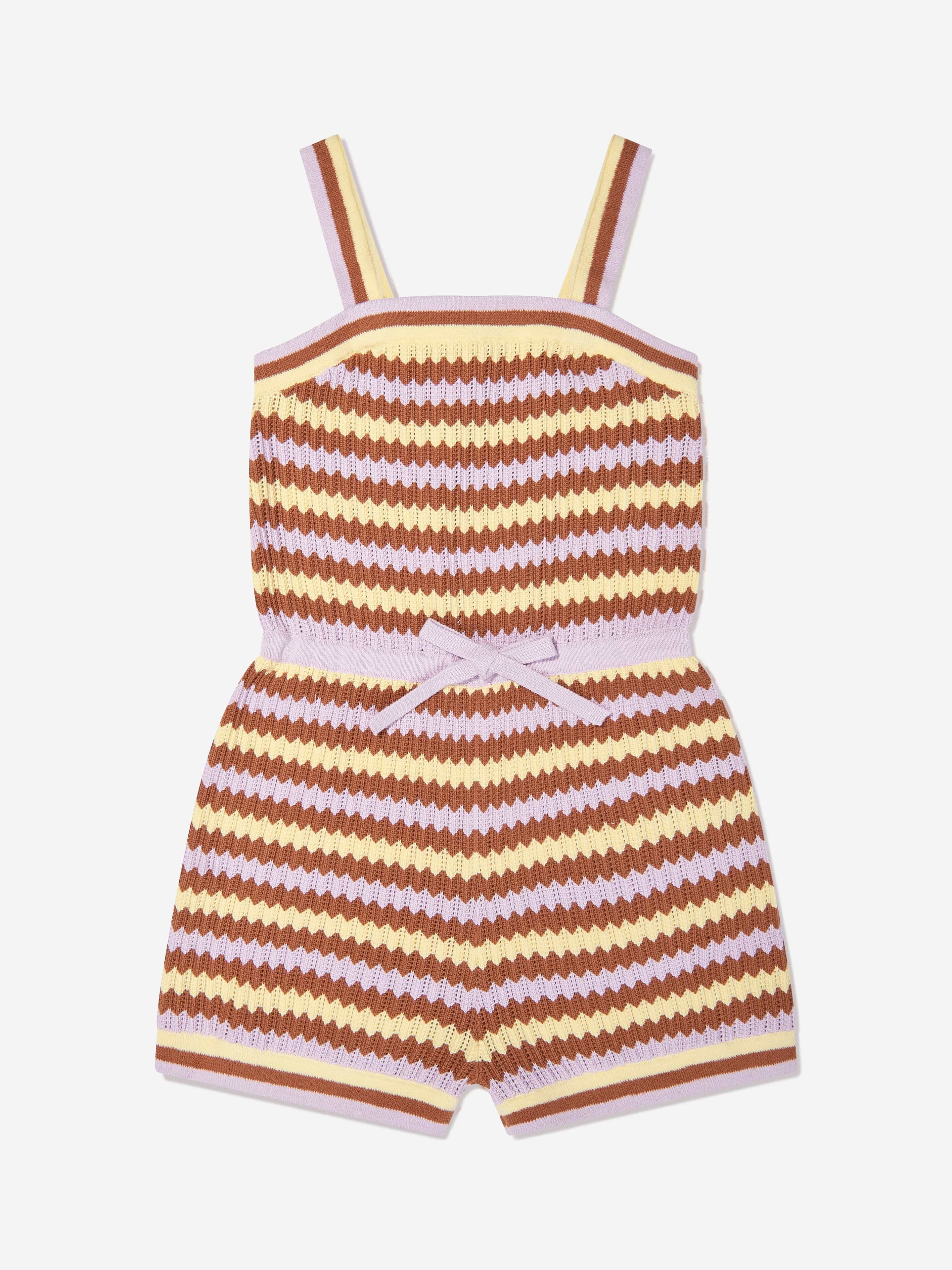 Zimmermann Girls Pop Textured Knit Playsuit in Multicolour Cheap Very Cheap