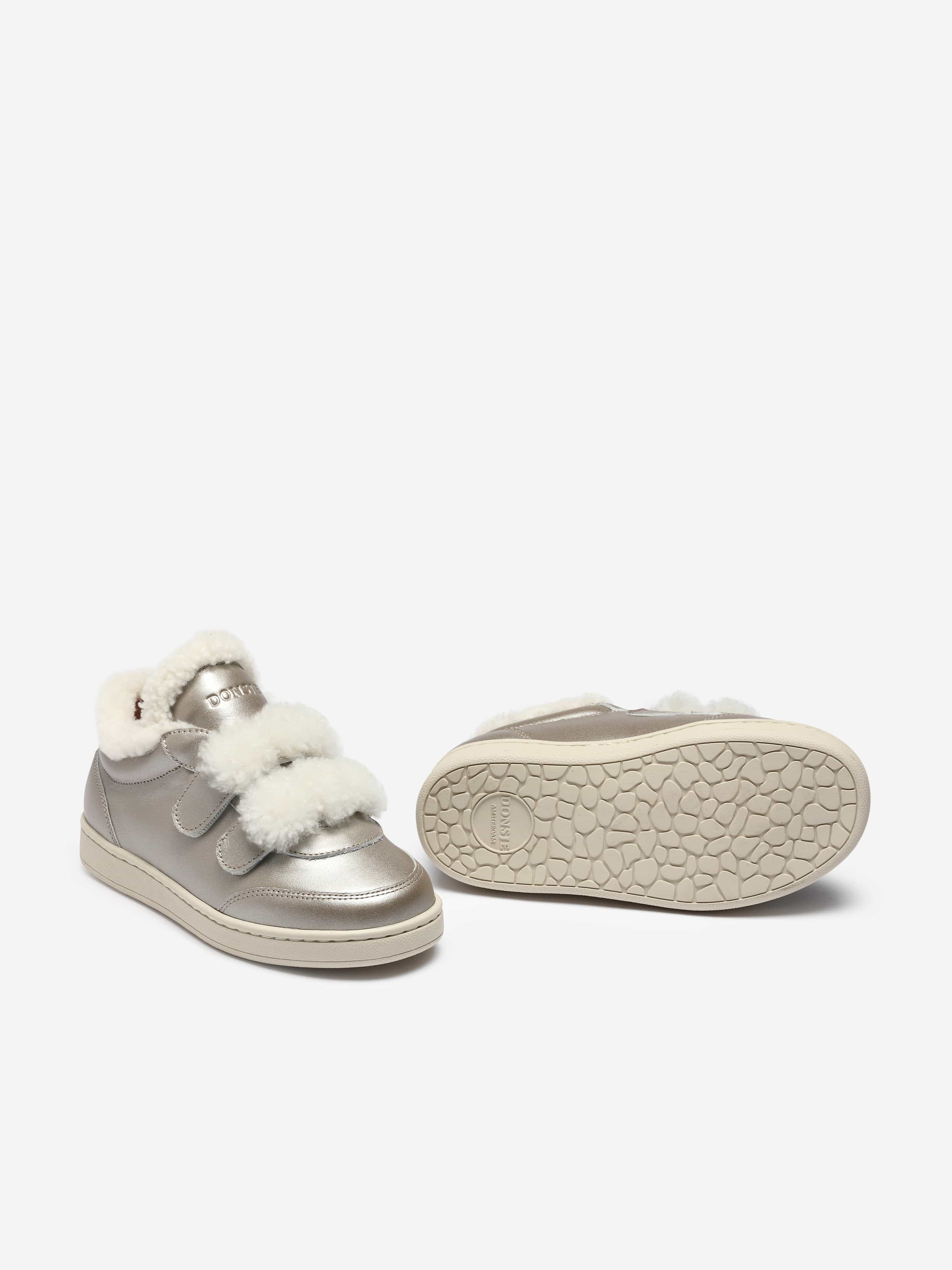 Donsje Girls Hanzell Trainers in Silver Free Shipping Cheap Real
