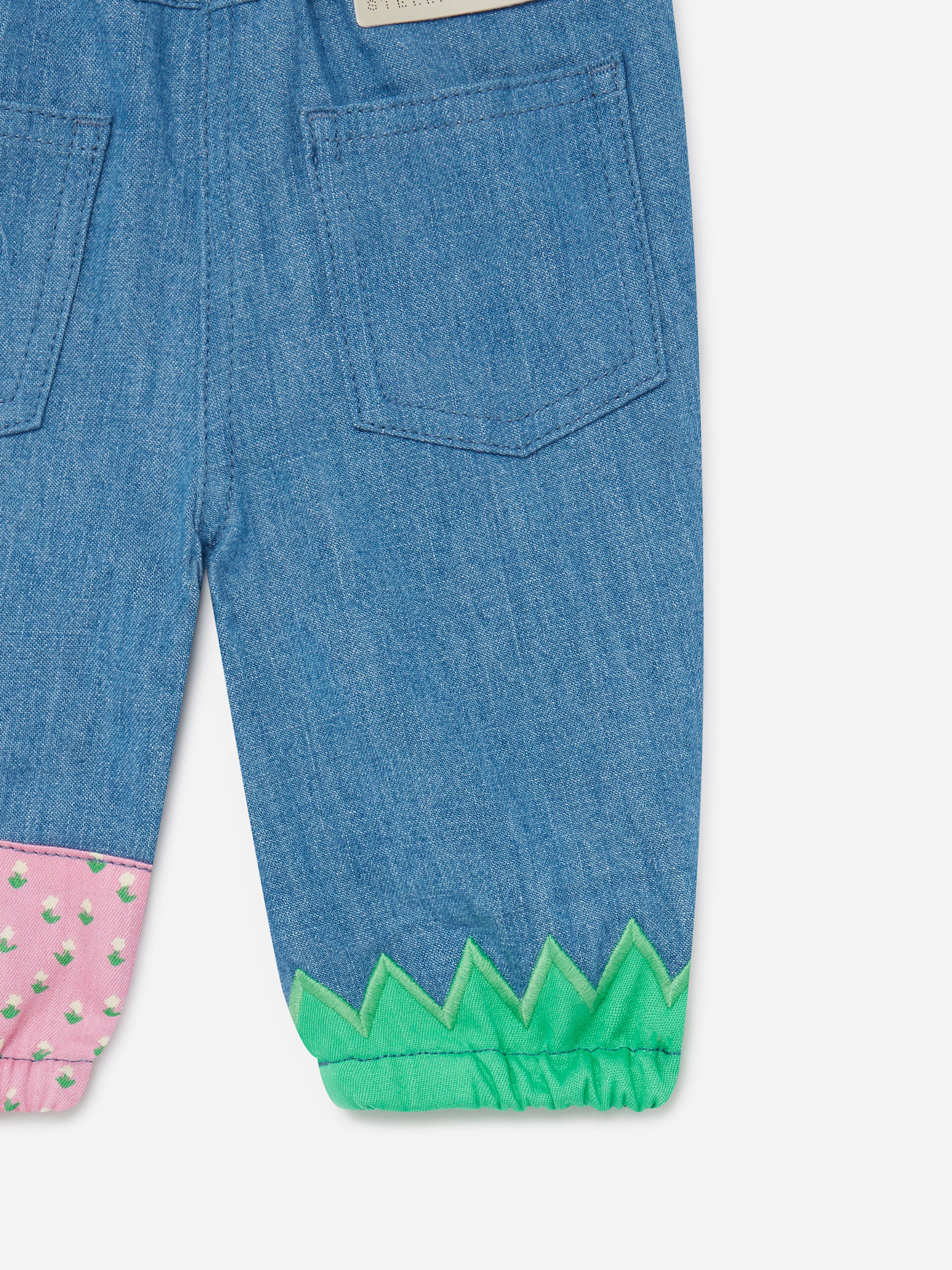 Stella McCartney Baby Girls Denim Trousers in Blue Clearance Low Pice