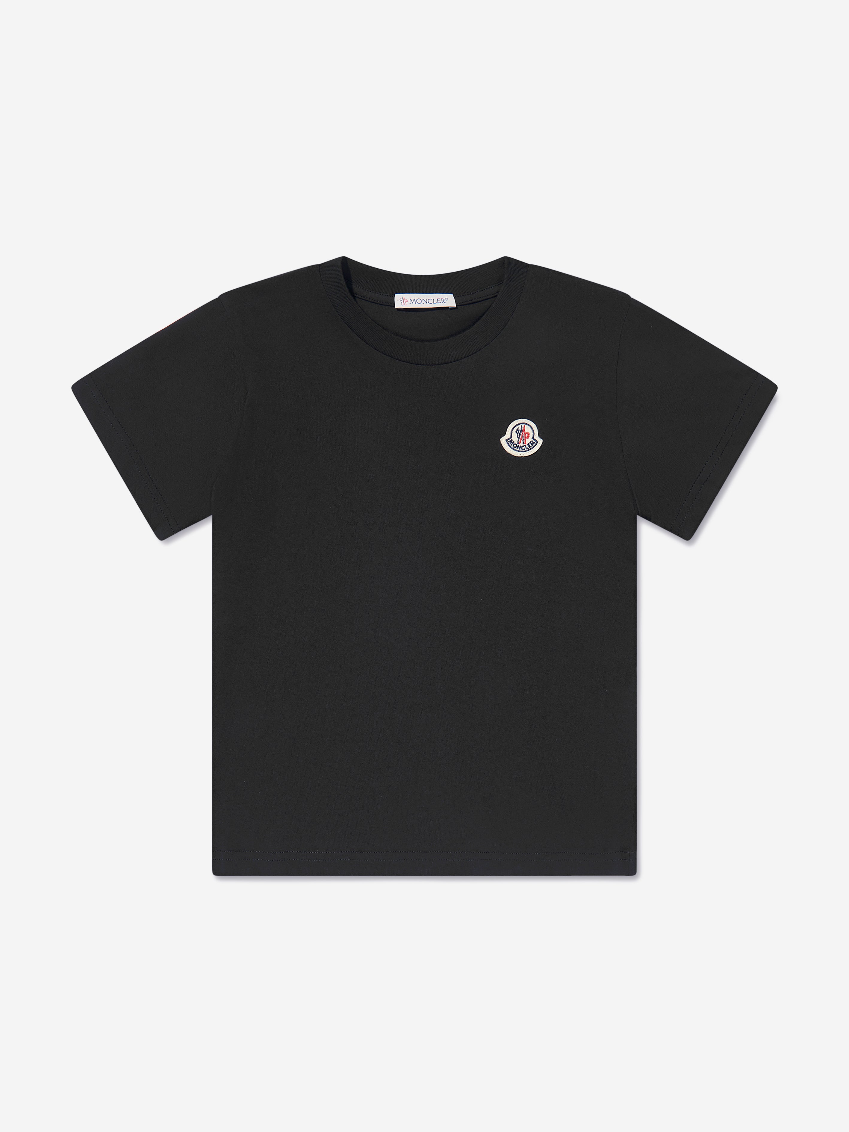 Moncler Enfant Kids Logo T-Shirt in Black 2025 Newest Sale Online