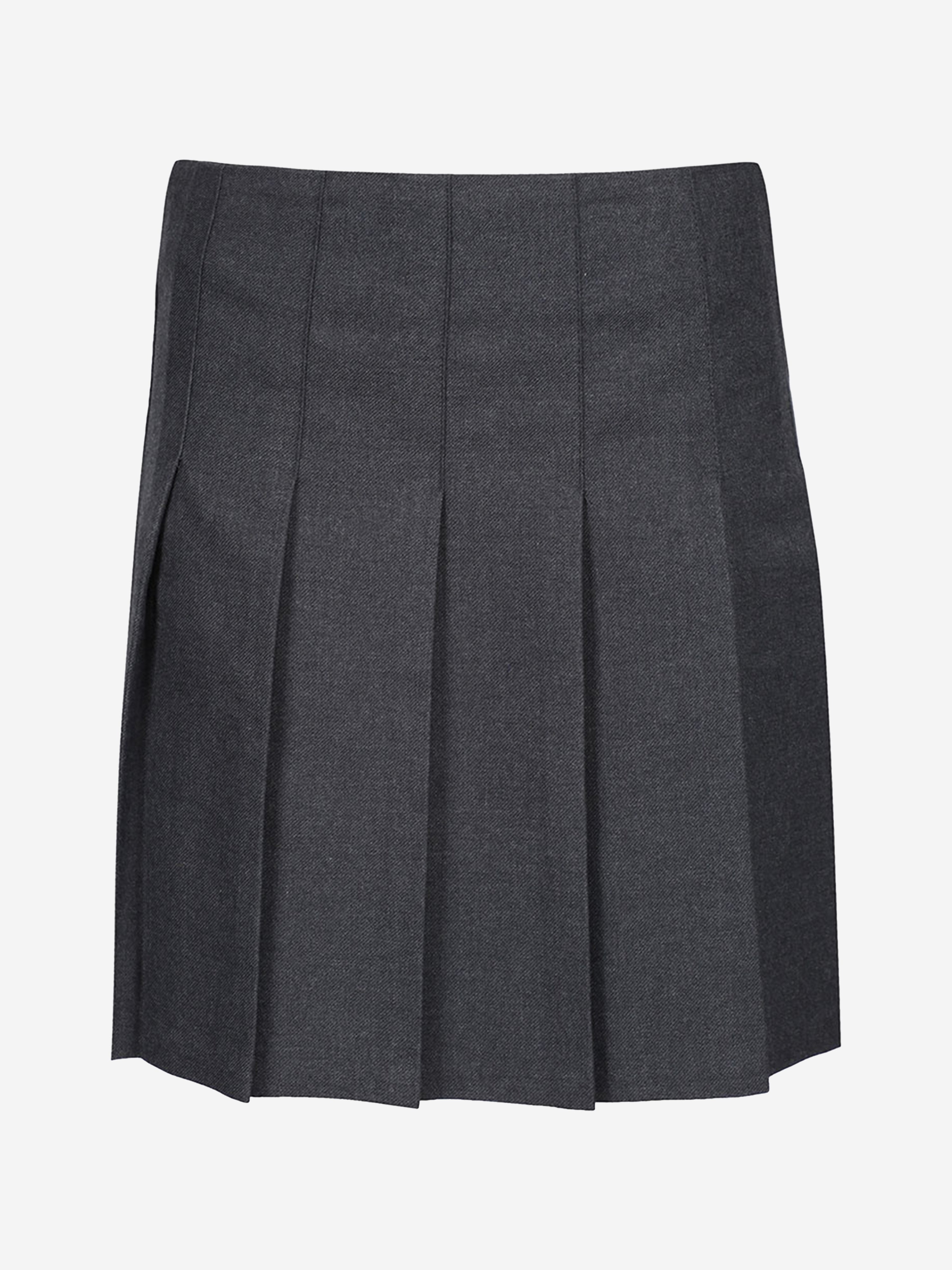 Zeco Girls School Junior Stitch Down Pleat Skirt in Grey Cheap Shop
