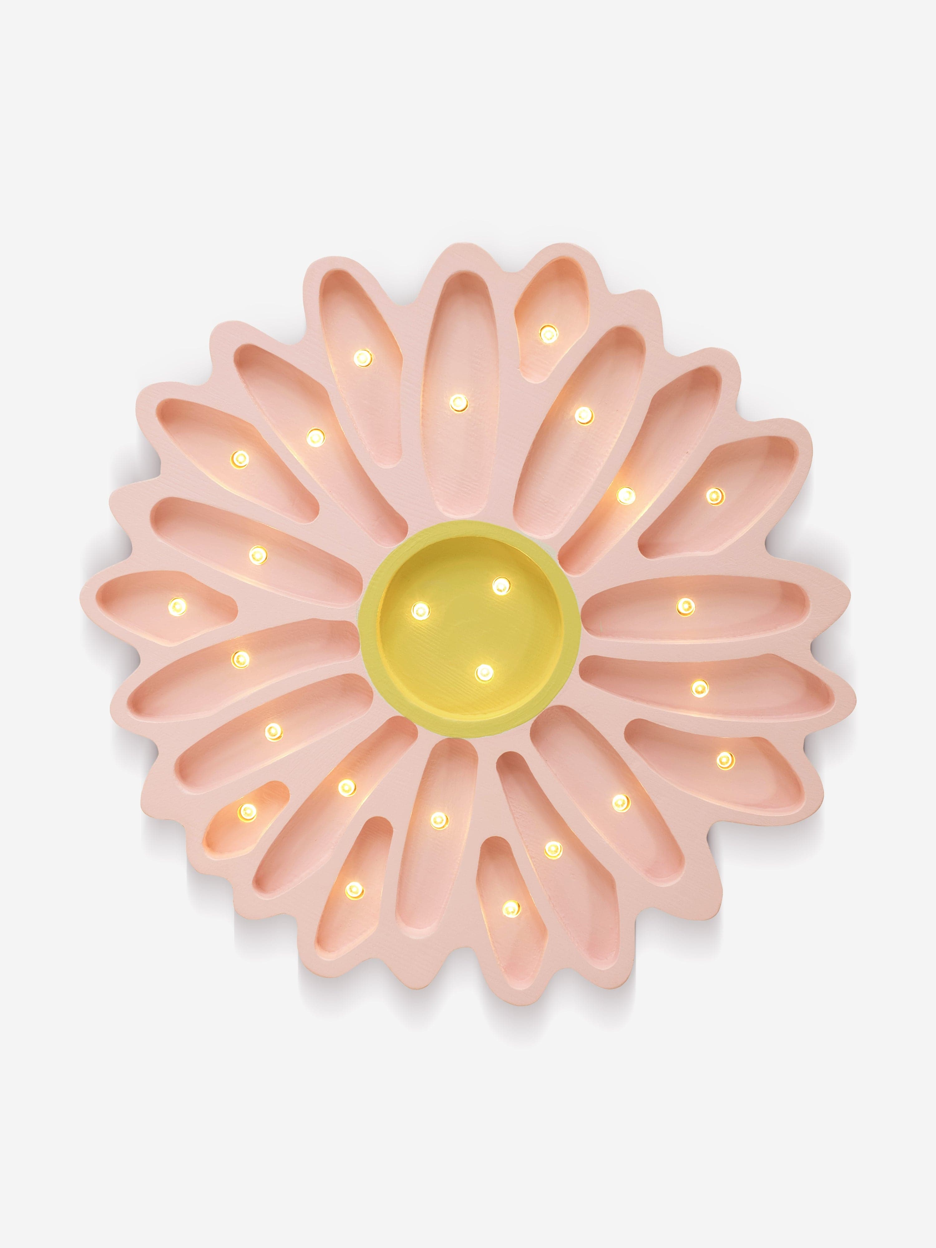 Little Lights Daisy Lamp in Pink (26.5x26.6x5.5cm) Discount Fashionable