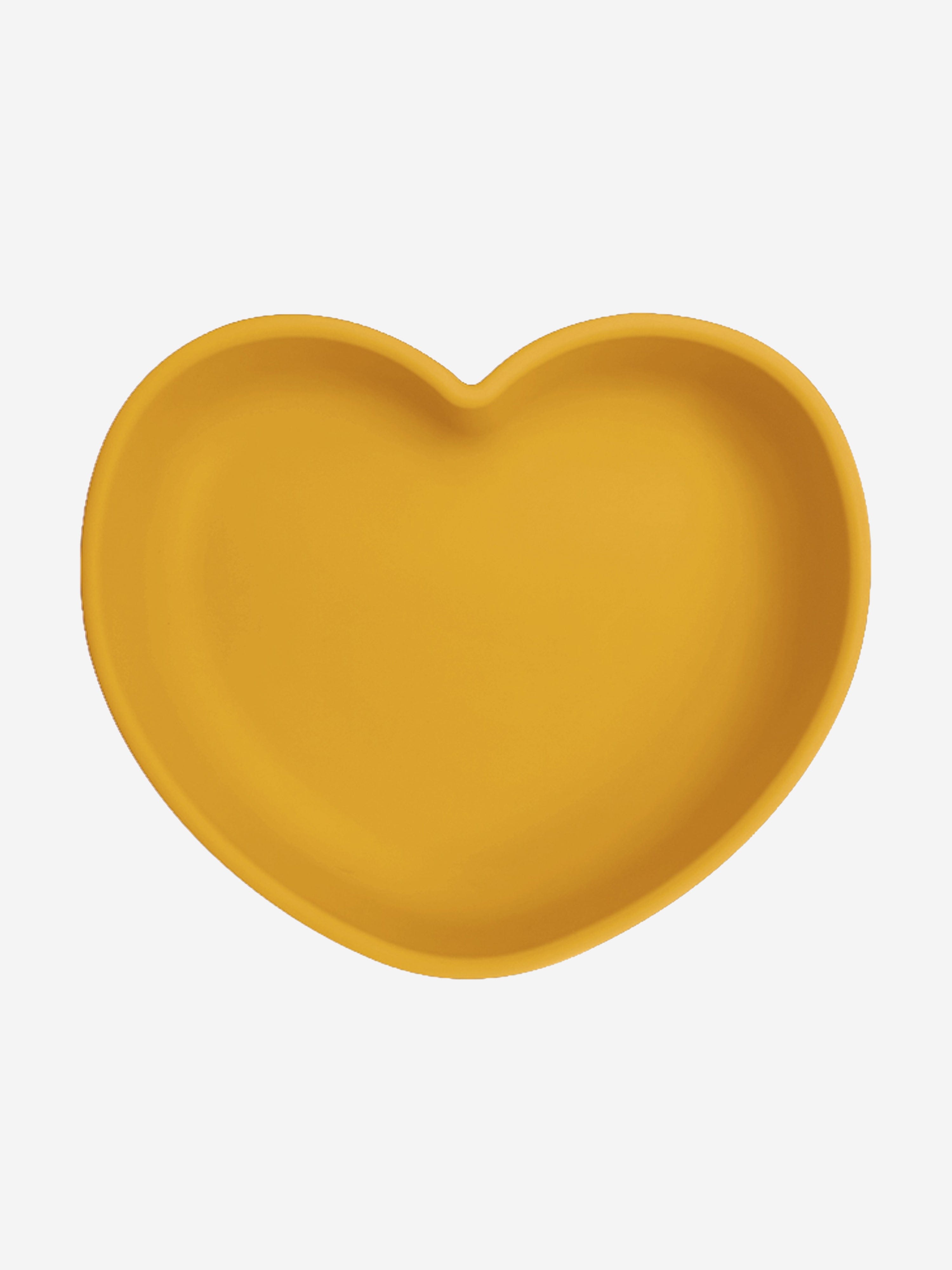 Bloom Bambini Silicone Heart Shaped Suction Plates in Yellow Low Pice For Sale