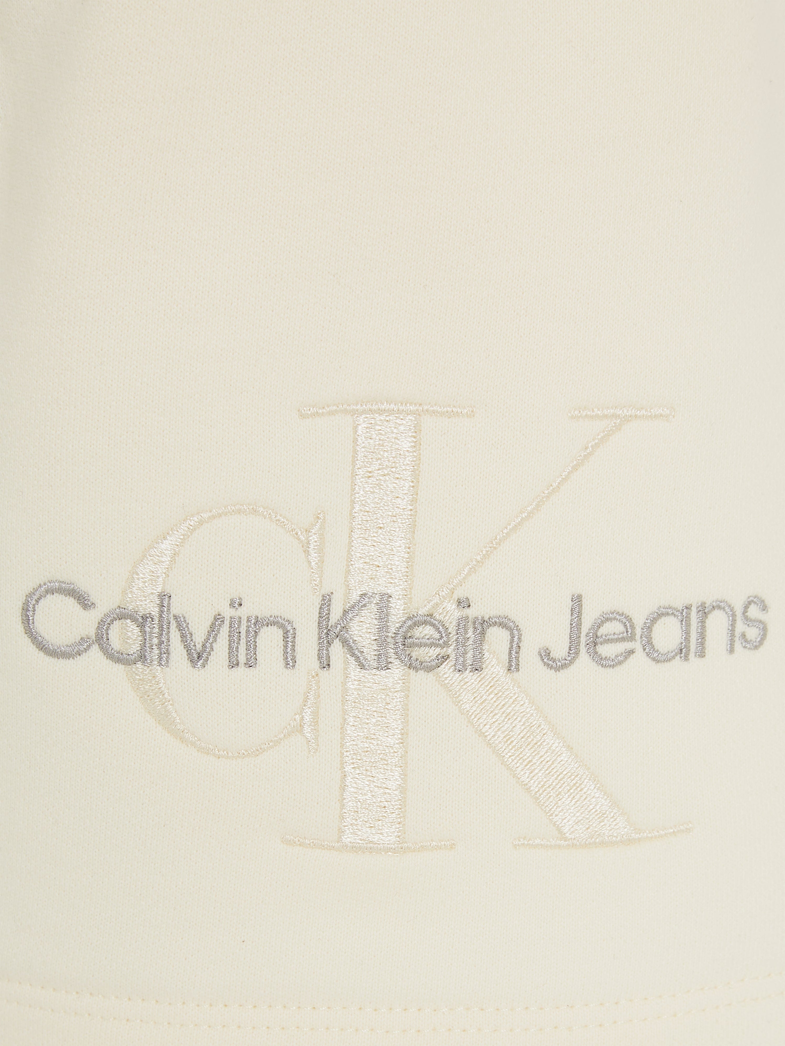 Calvin Klein Girls Monogram Embroidered Shorts in Beige Nicekicks Online