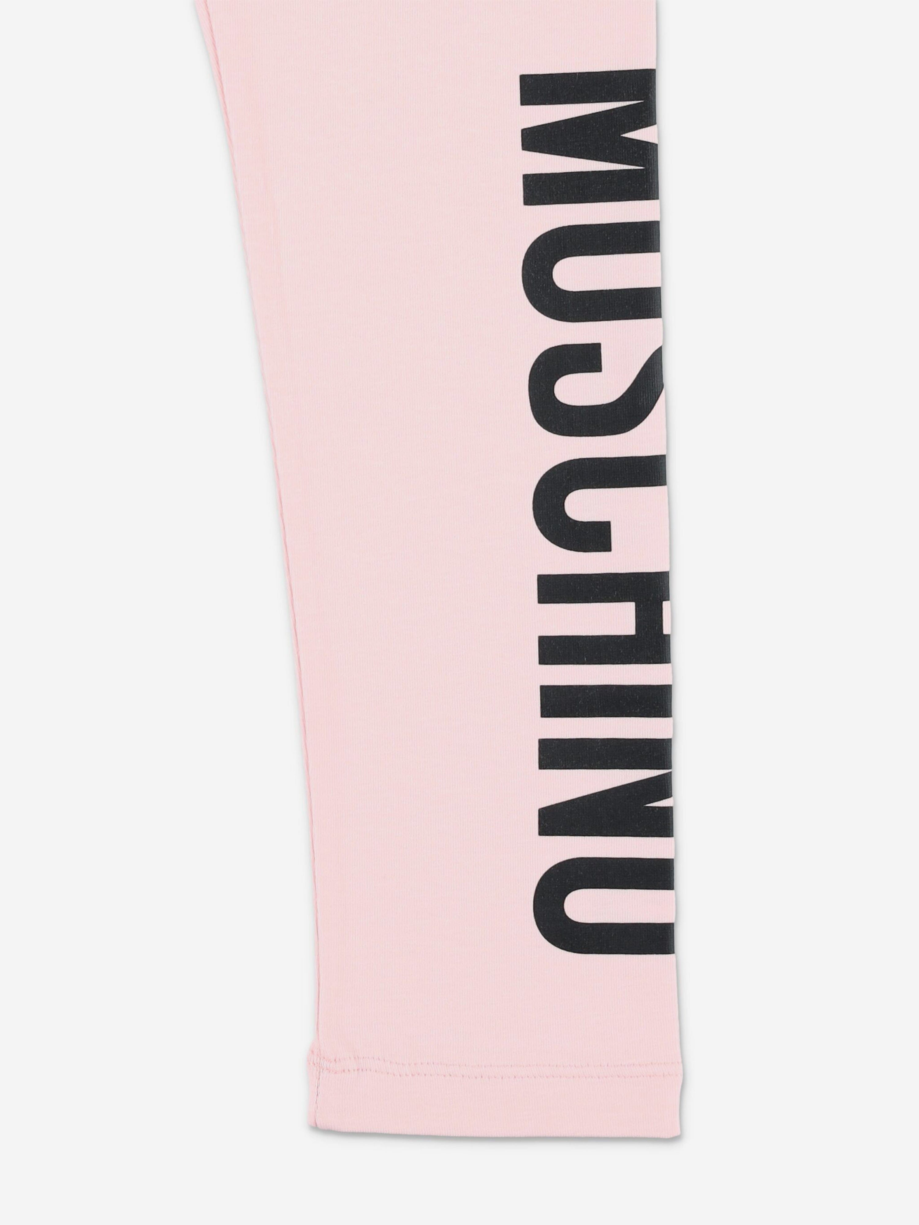 Moschino Girls Logo Leggings in Pink Sale Release Dates