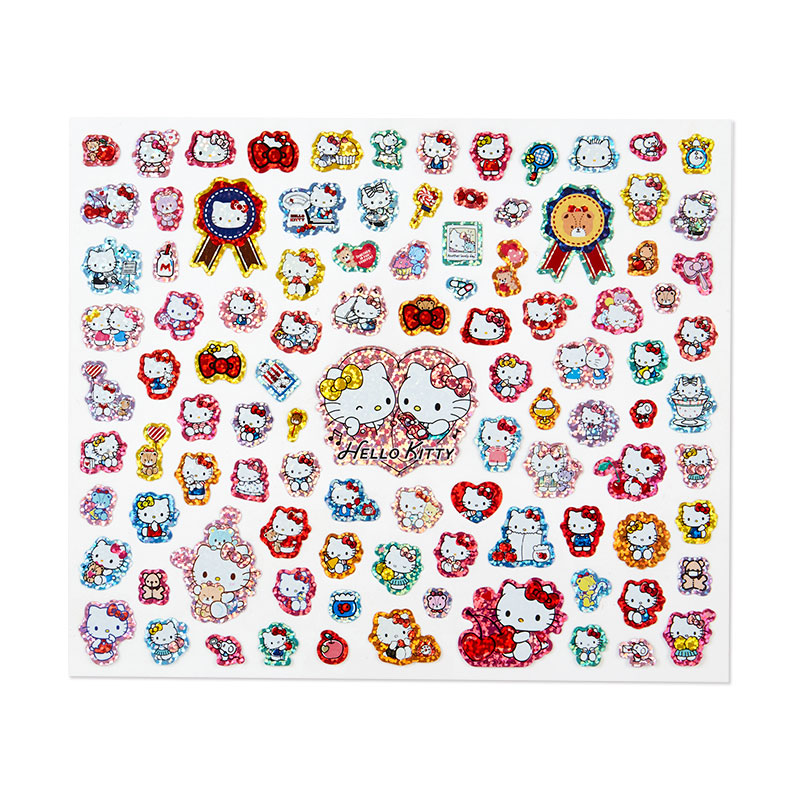 Hello Kitty 100-Piece Glitter Sticker Sheet Clearance Official