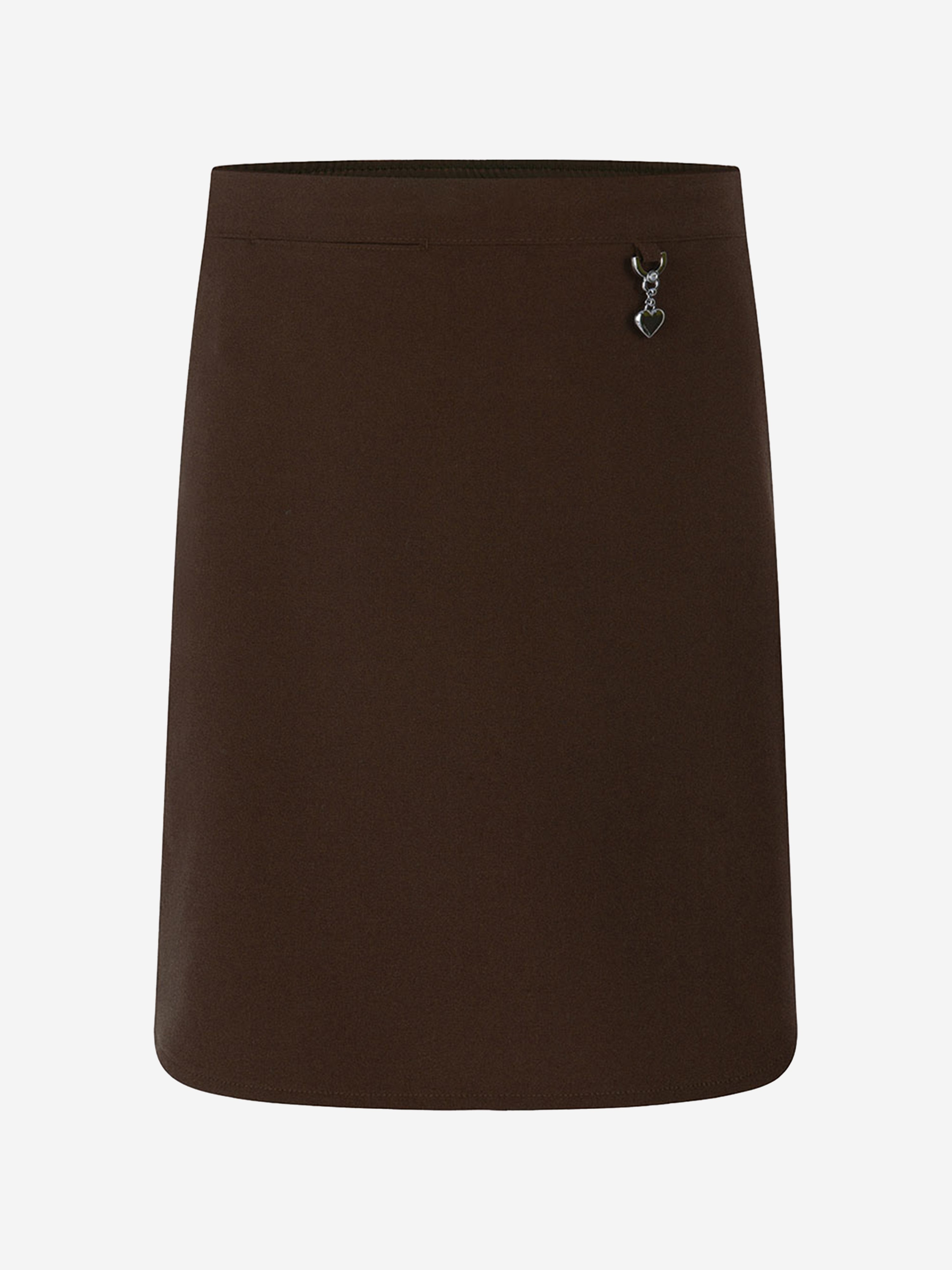 Zeco Girls School Lycra Heart Skirt in Brown Cheap With Paypal