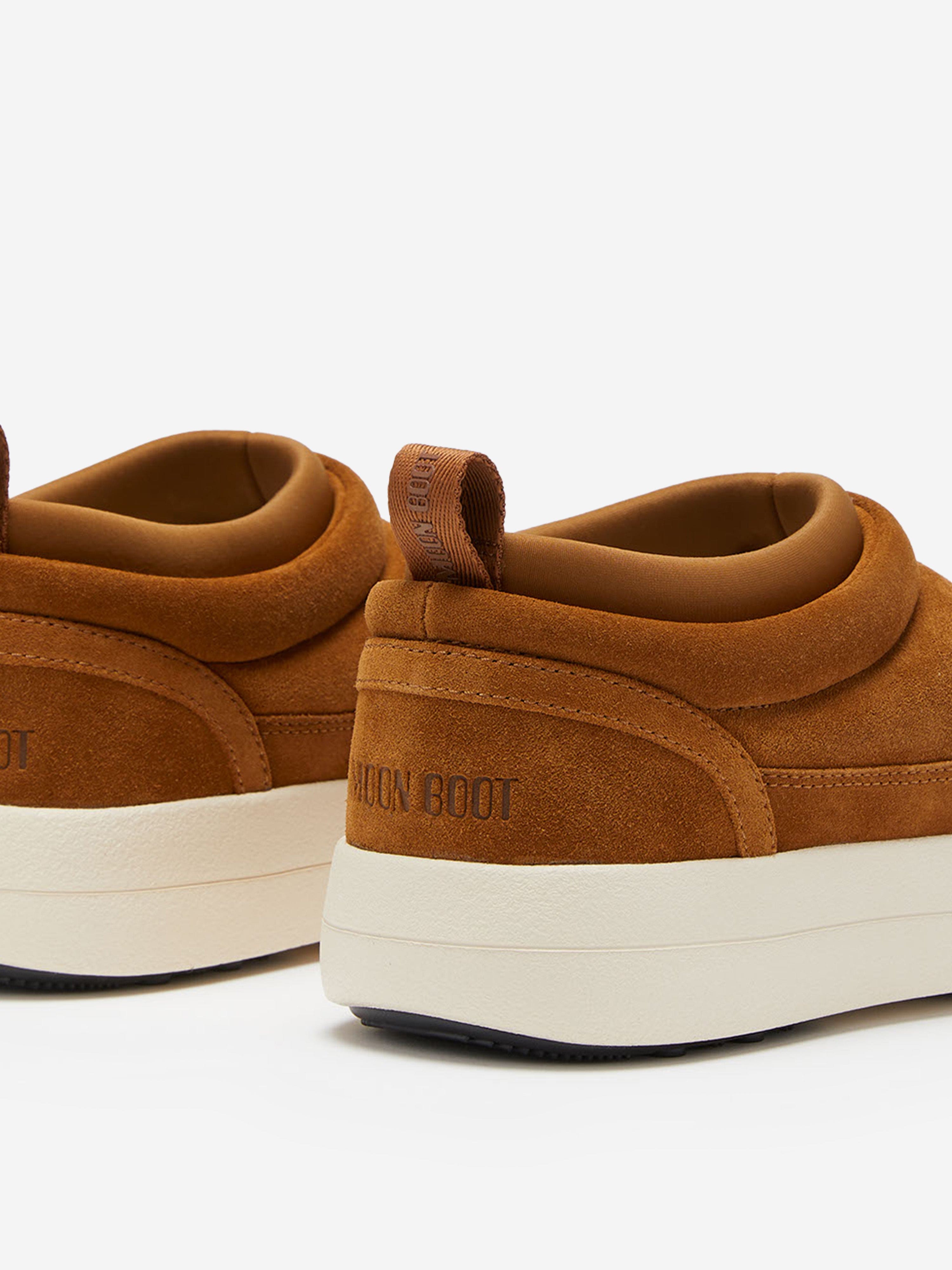 Moon Boot Kids Park Soft Suede Shoes in Brown Official Cheap Online