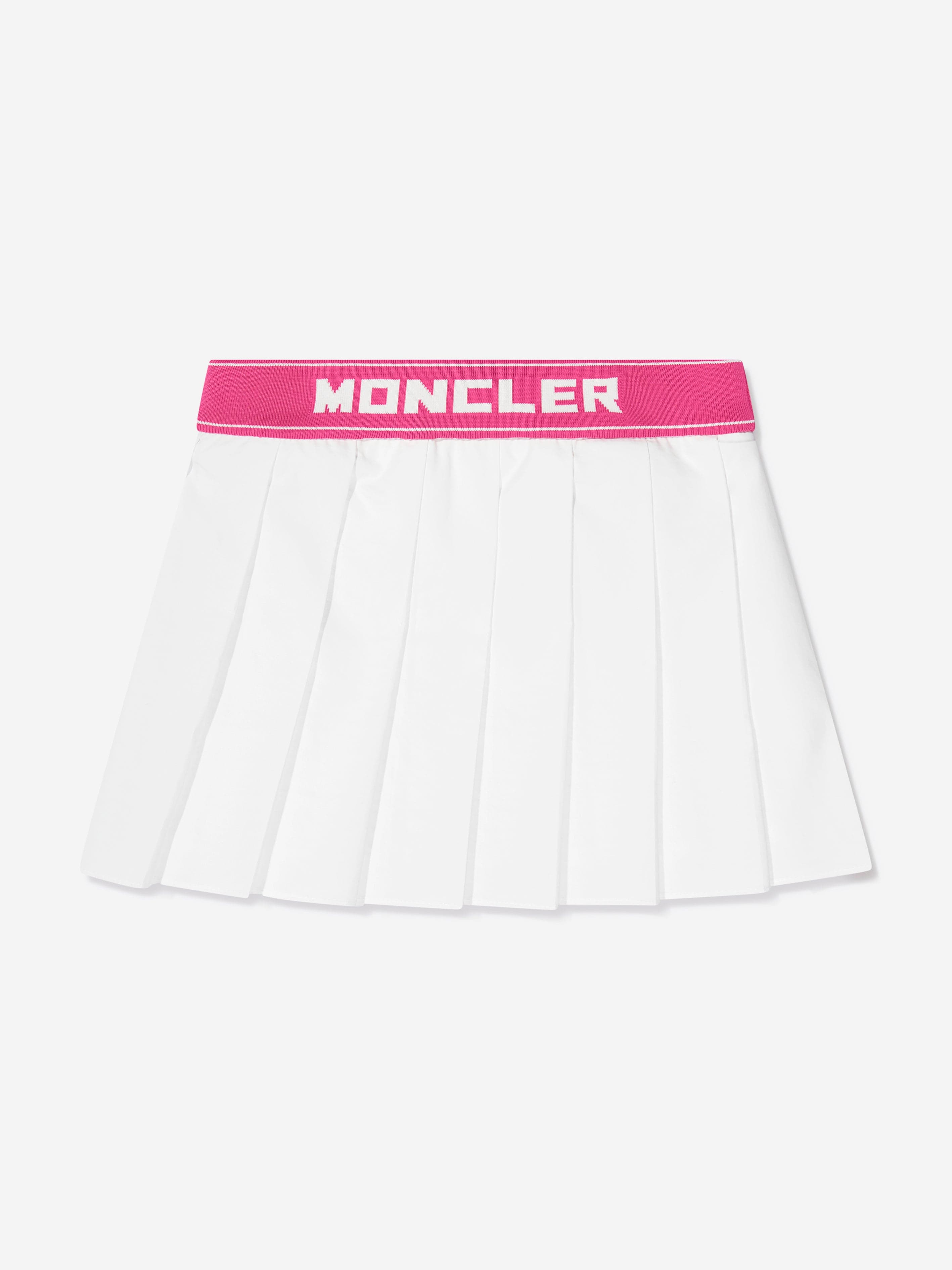 Moncler Enfant Girls Pleated Skirt in White 2025 Cheap Pice