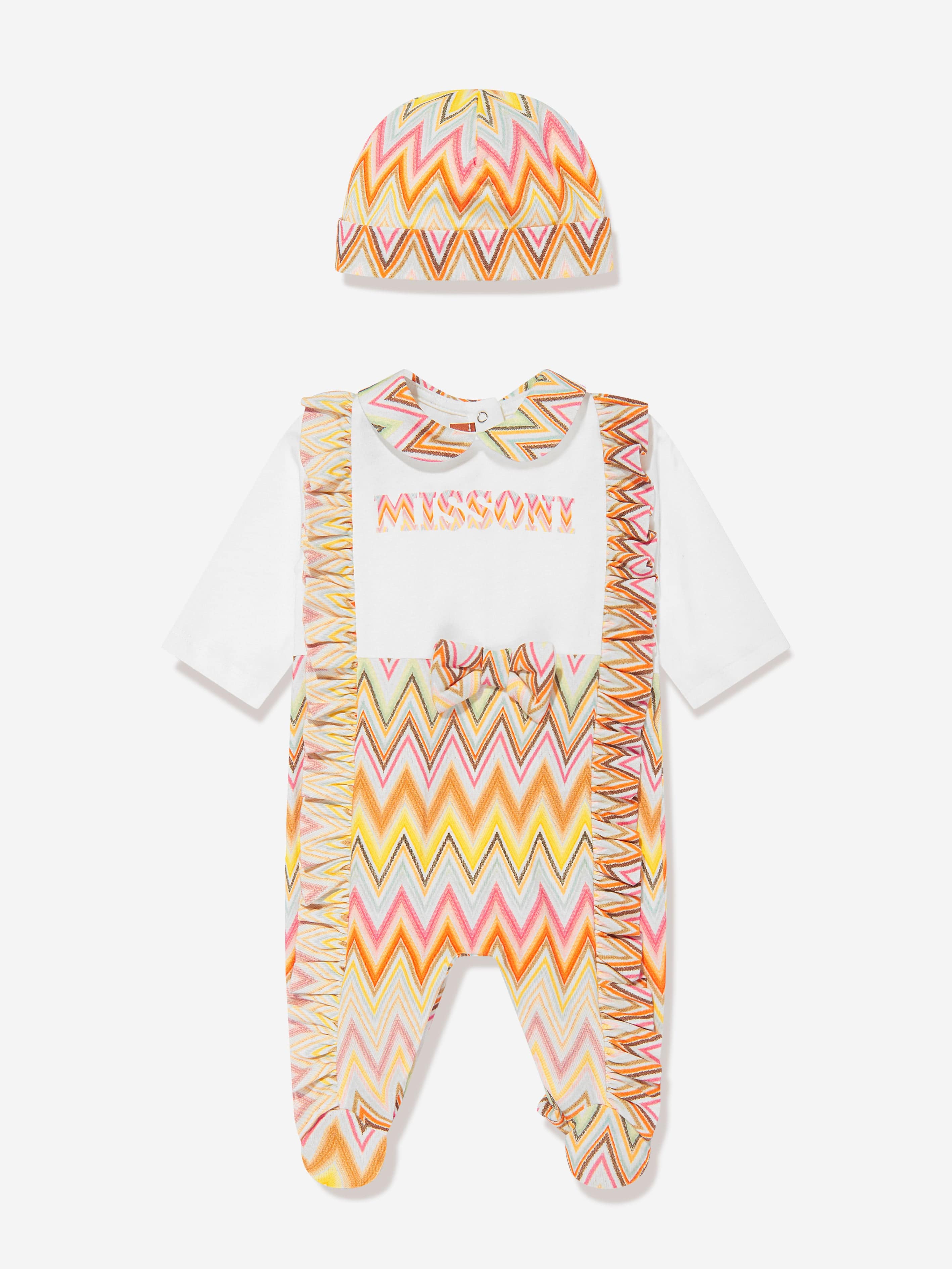 Missoni Baby Girls Zigzag Babygrow Gift Set in Multicolour Wholesale Pice