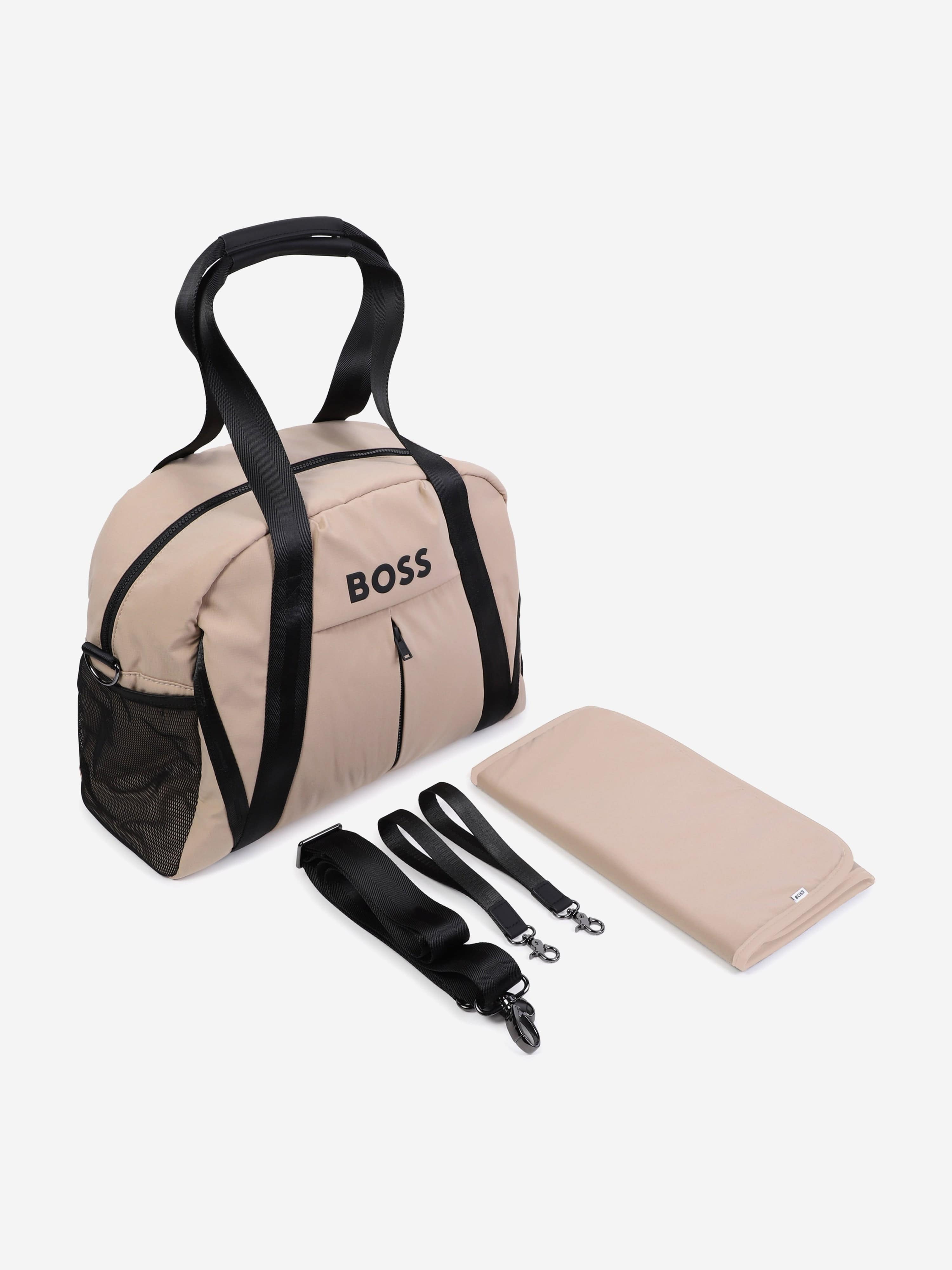 BOSS Baby Logo Changing Bag in Beige (42cm) Really For Sale