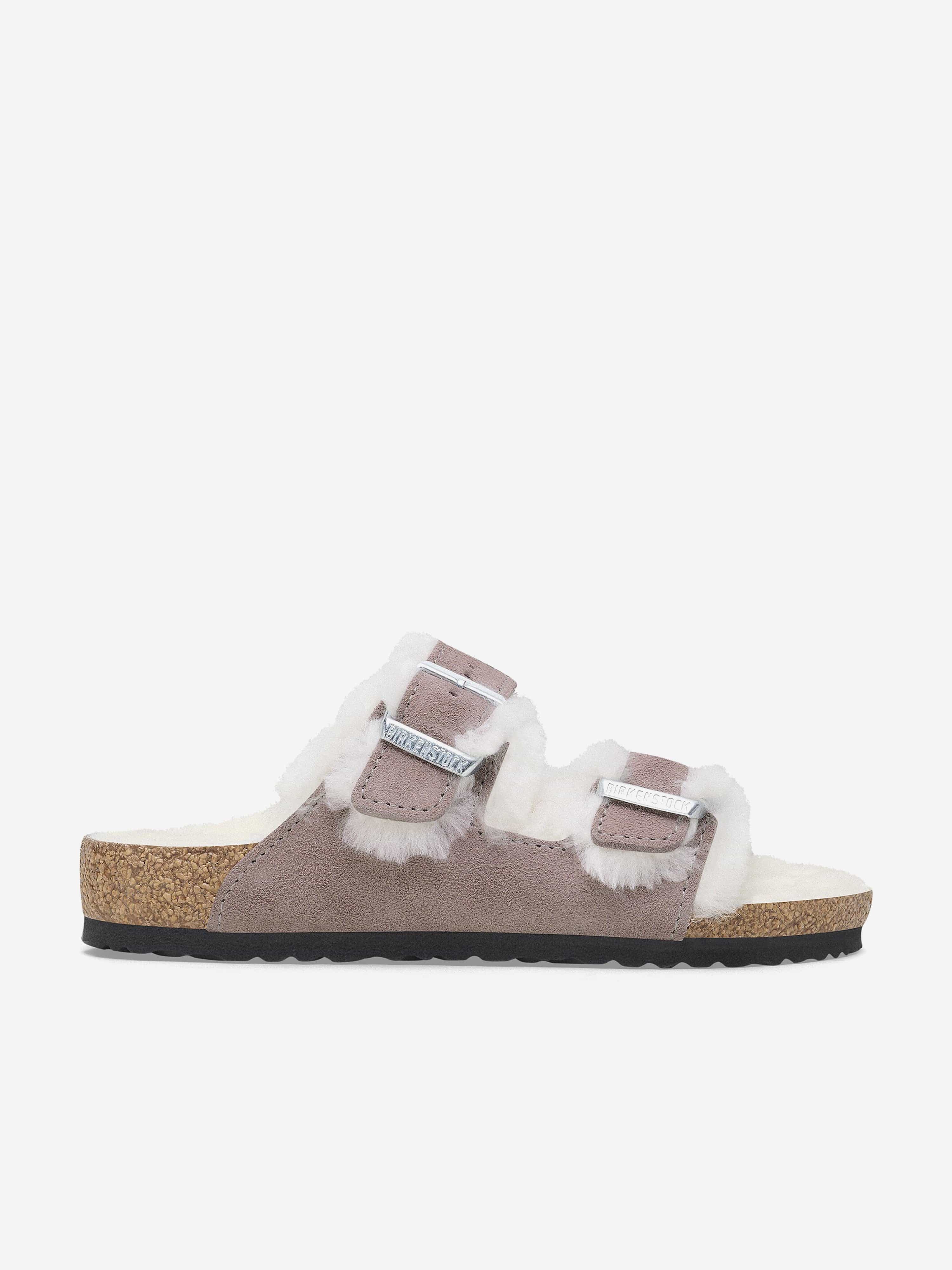 BIRKENSTOCK Girls Arizona Shearling Sandals in Purple Finishline Cheap Online
