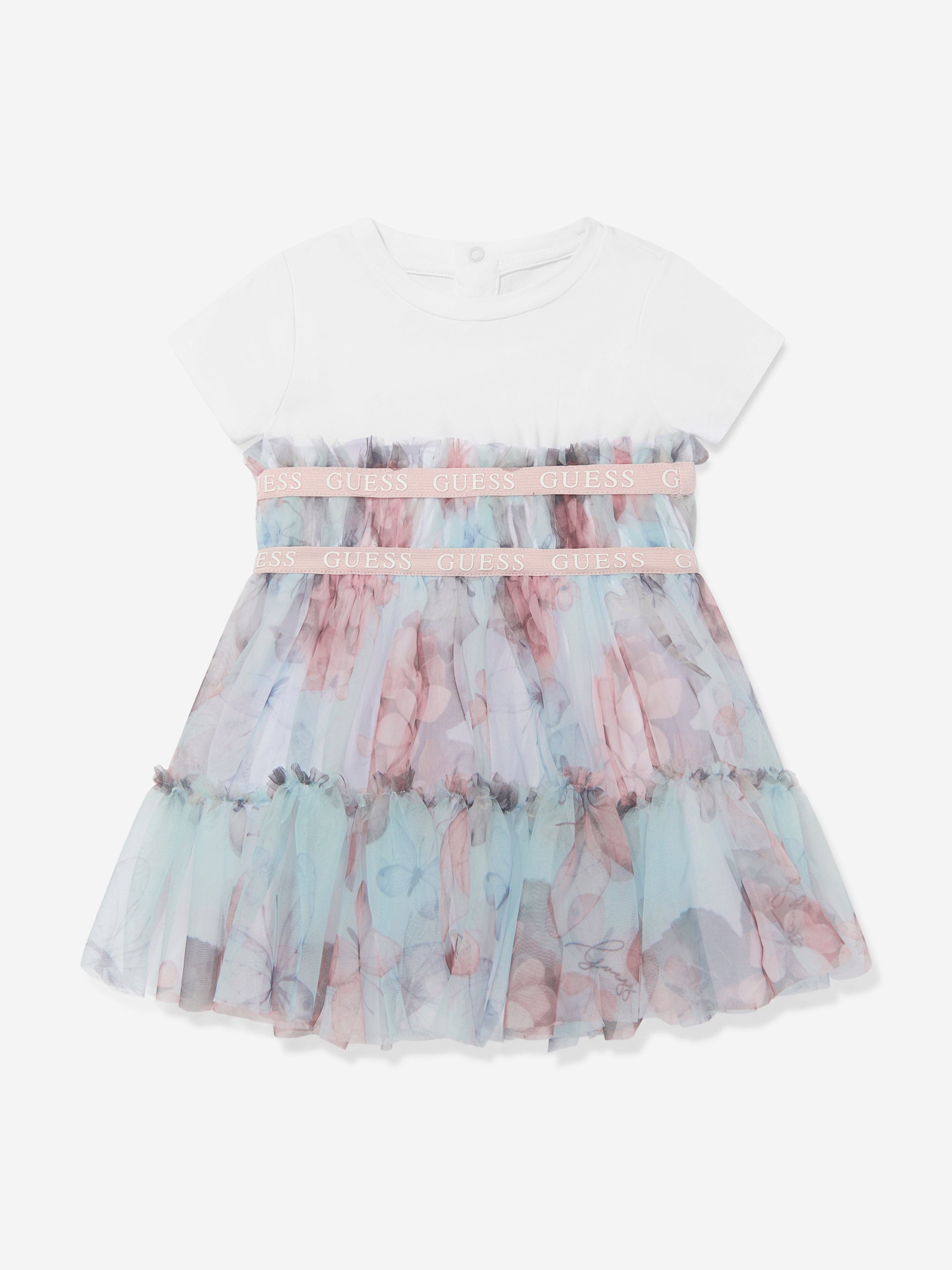 Baby Girls Butterfly Dress in Blue Clearance Pictures
