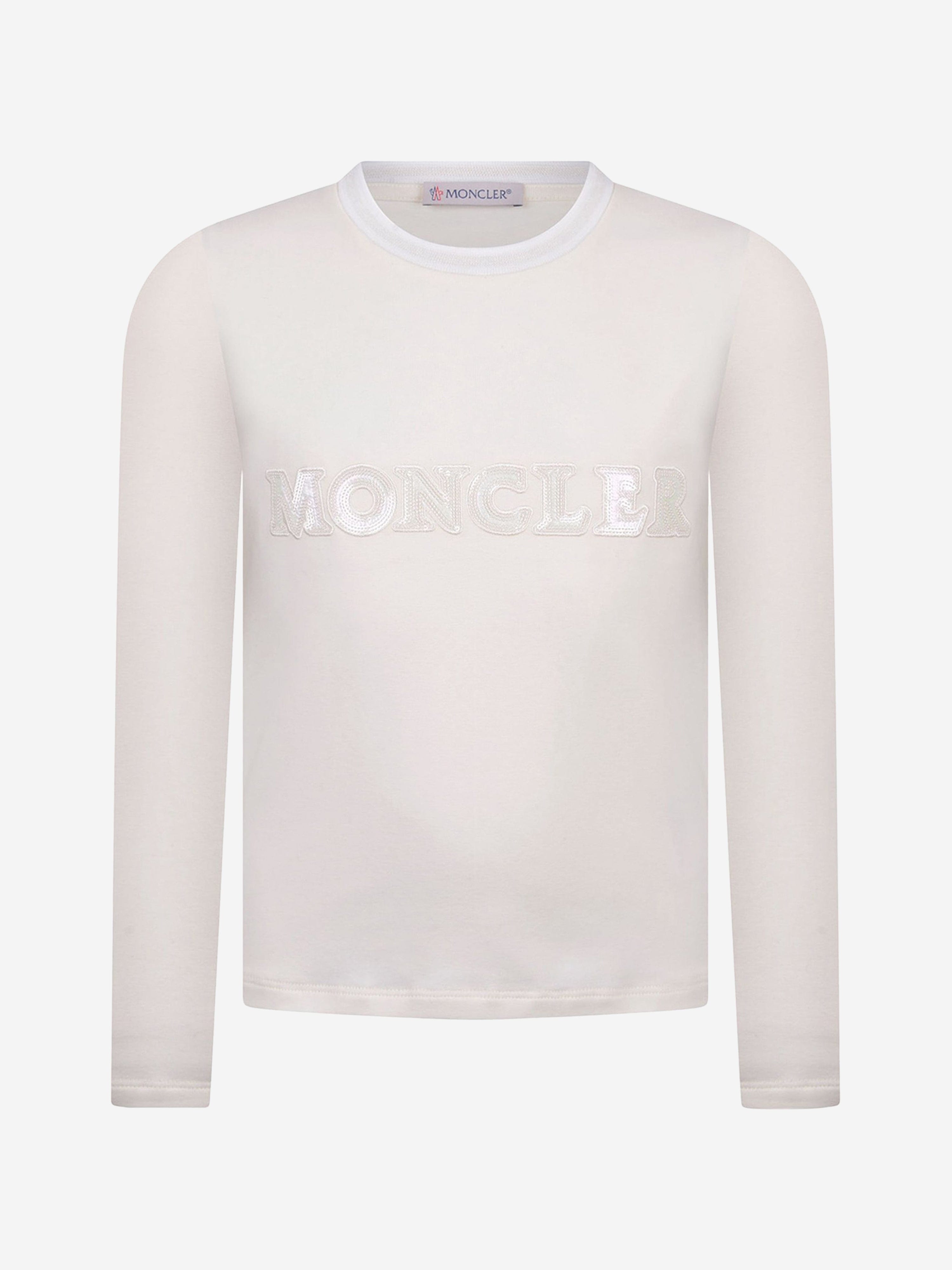 Moncler Girls Cotton Long Sleeve T-Shirt Browse