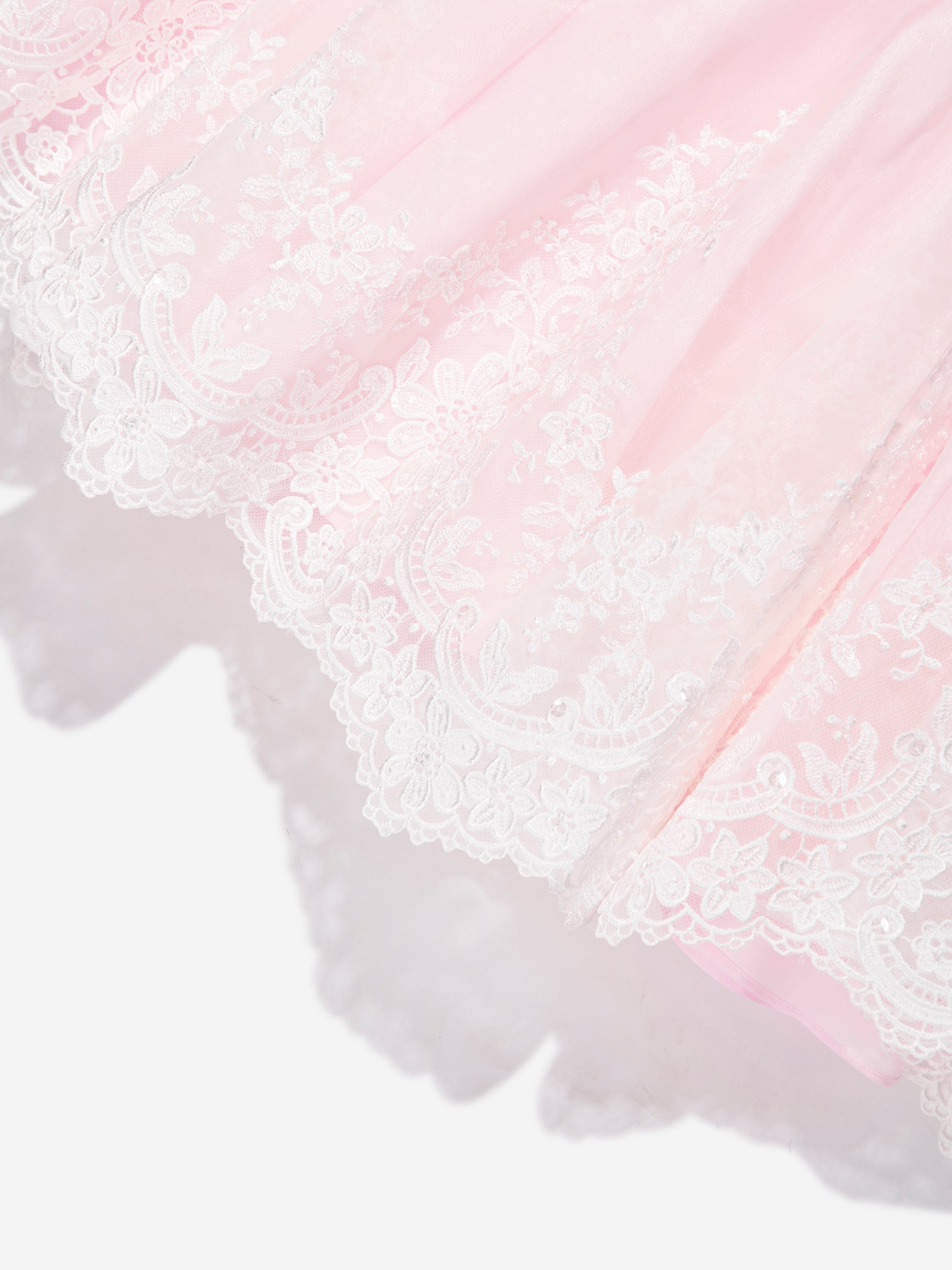 Sarah Louise Girls Ceremonial Ballerina Length Dress in Pink Low Pice Fee Shipping For Sale