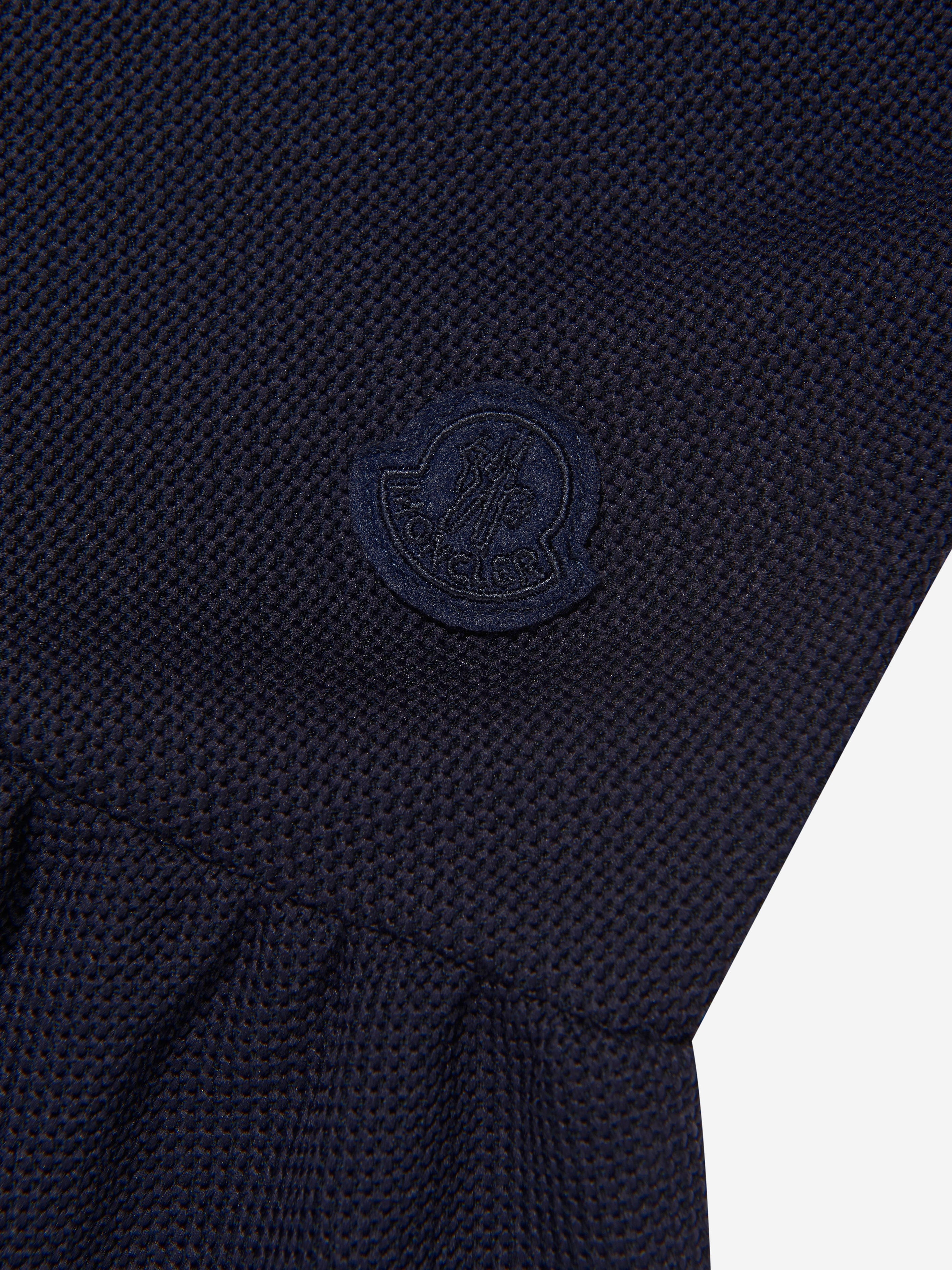 Moncler Enfant Girls Sleeveless Hooded Dress in Navy High Quality For Sale