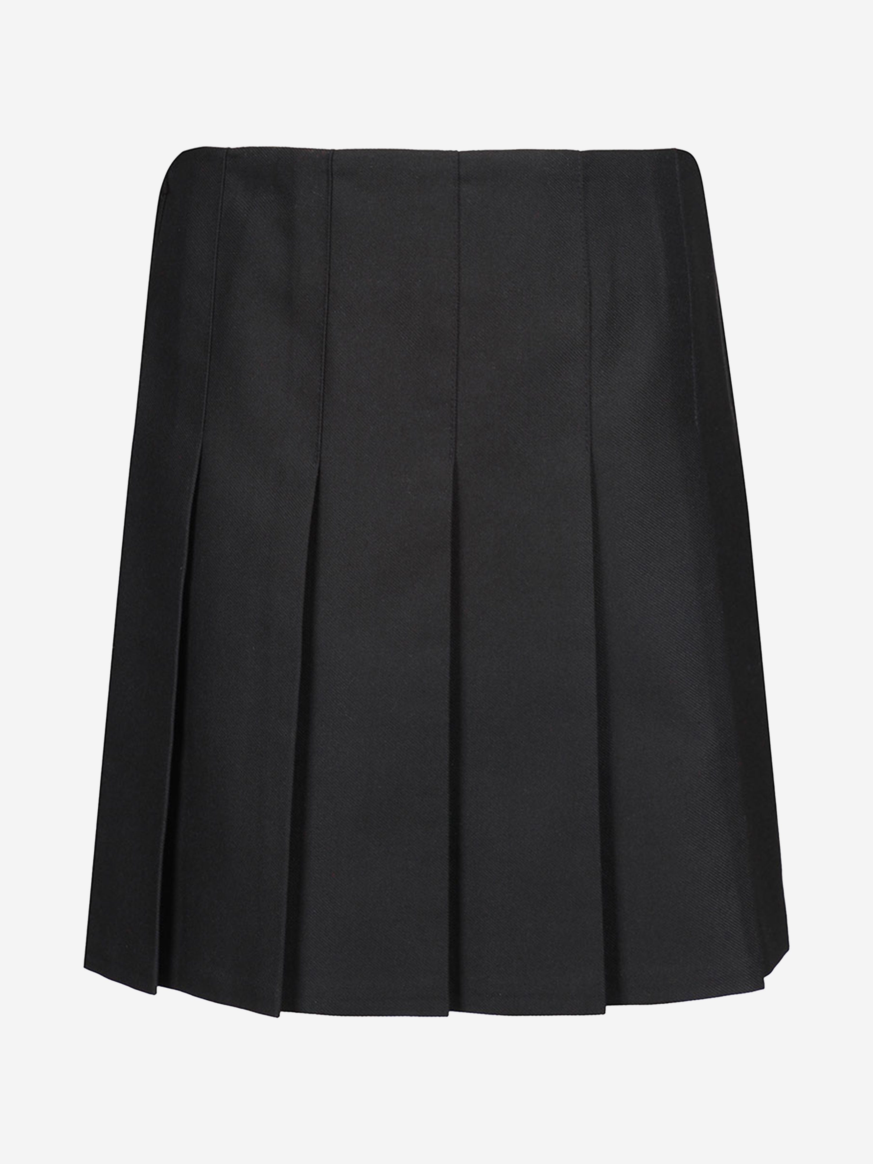 Zeco Girls School Junior Stitch Down Pleat Skirt in Black Free Shipping Outlet Store