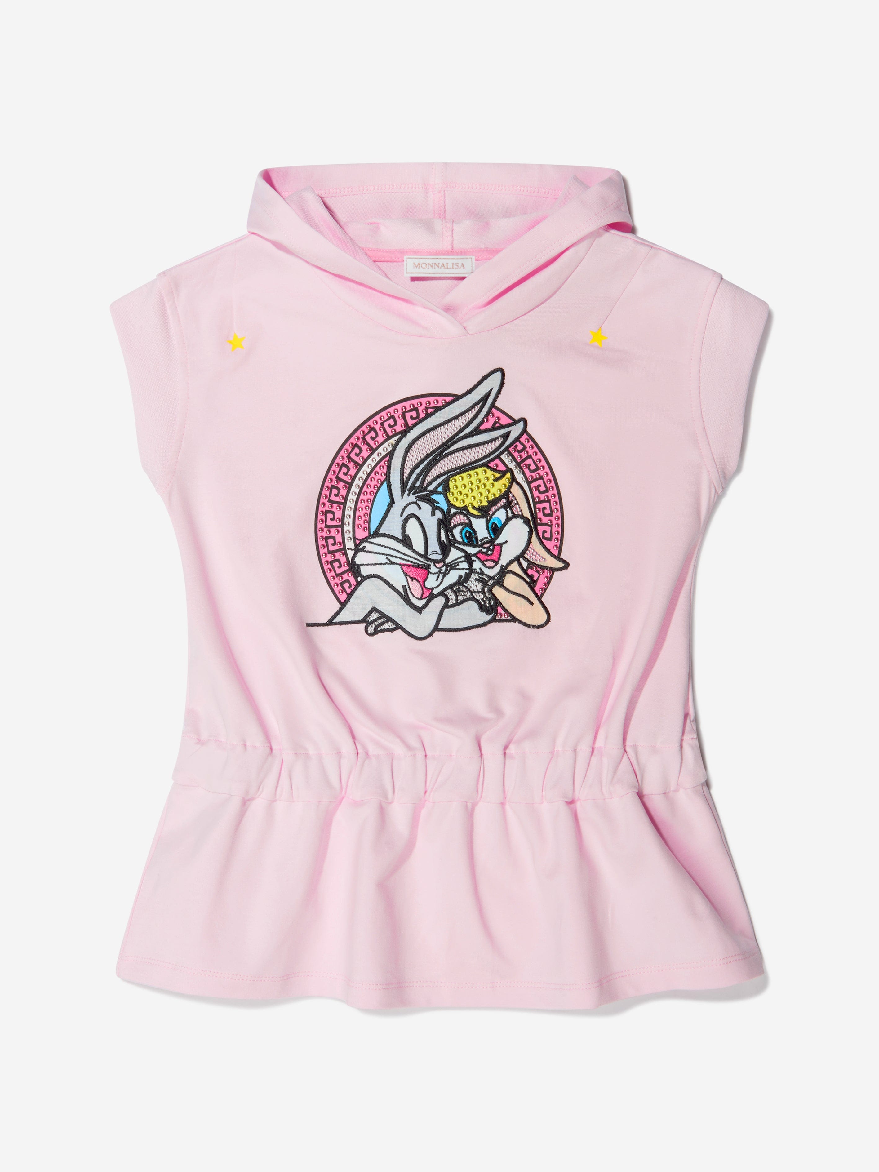 Monnalisa Girls Cotton Lola Bunny Sleeveless Hoodie Clearance Best Pices