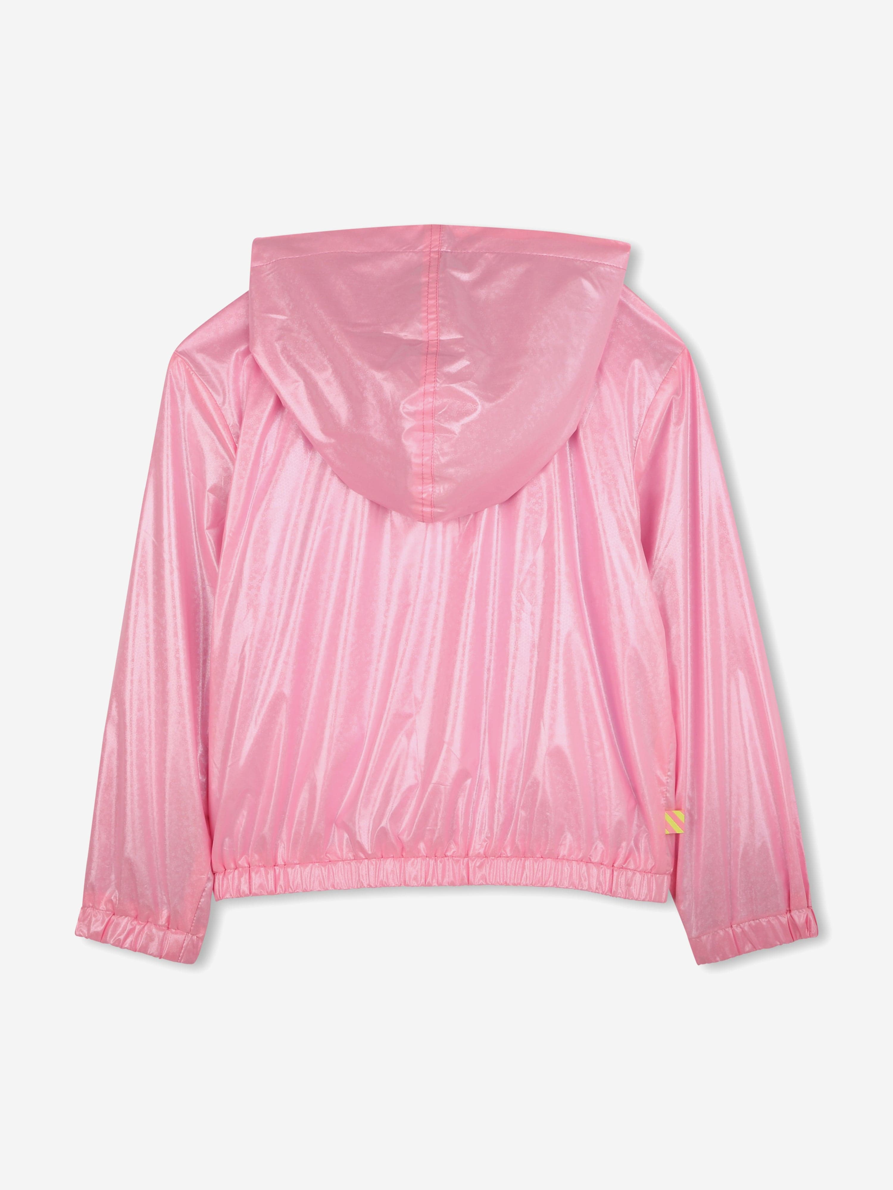 Girls Hooded Windbreaker in Pink Get Authentic