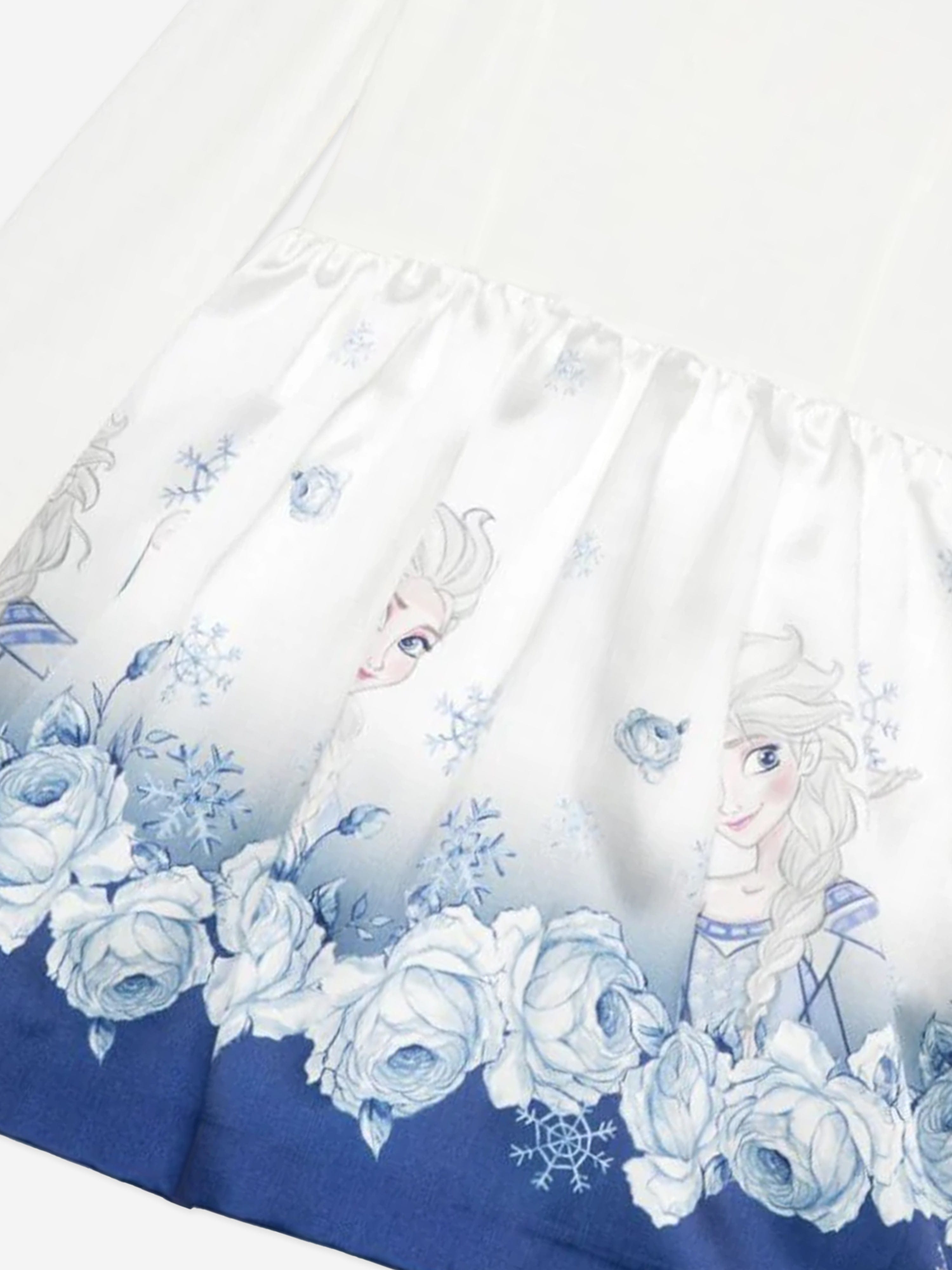 Monnalisa Girls Elsa Roses Dress in White Outlet Best Place