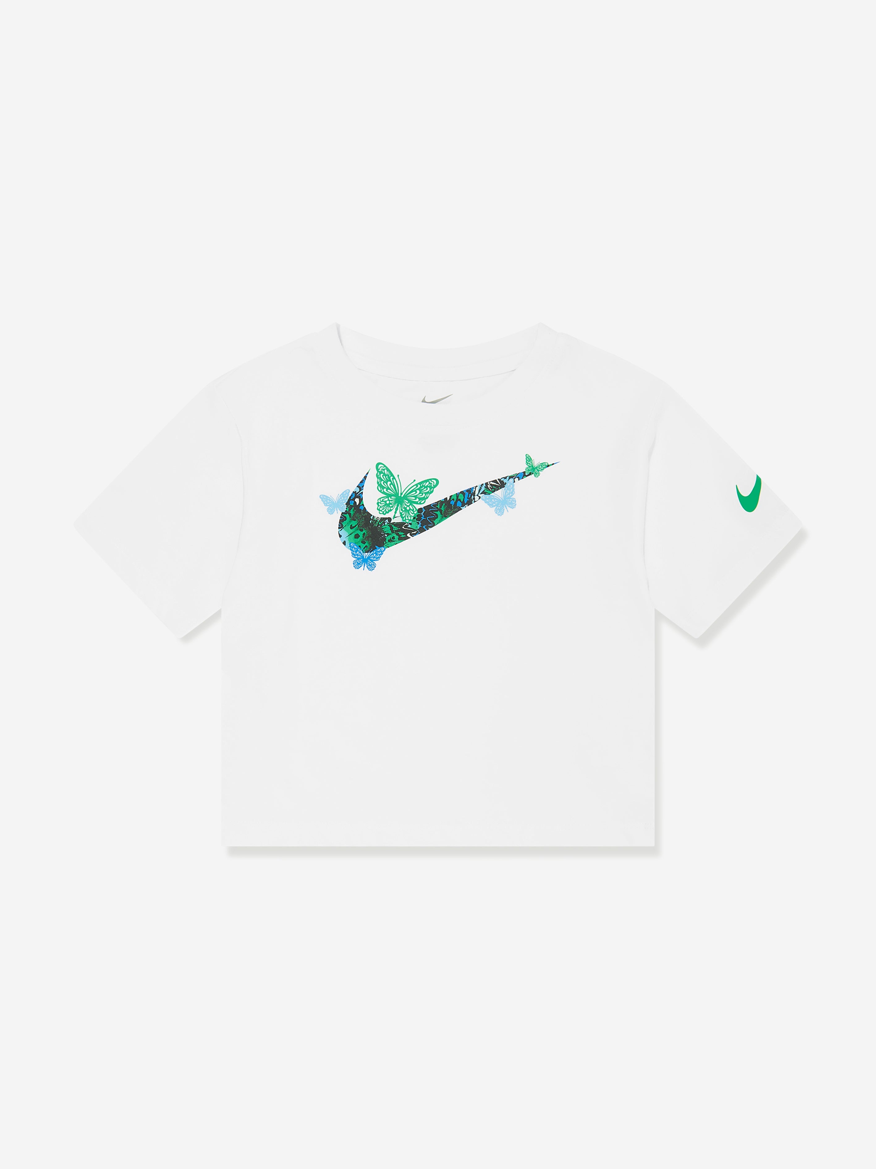Nike Girls Meta Morph Boxy Graphic T-Shirt in White Free Shipping Big Sale