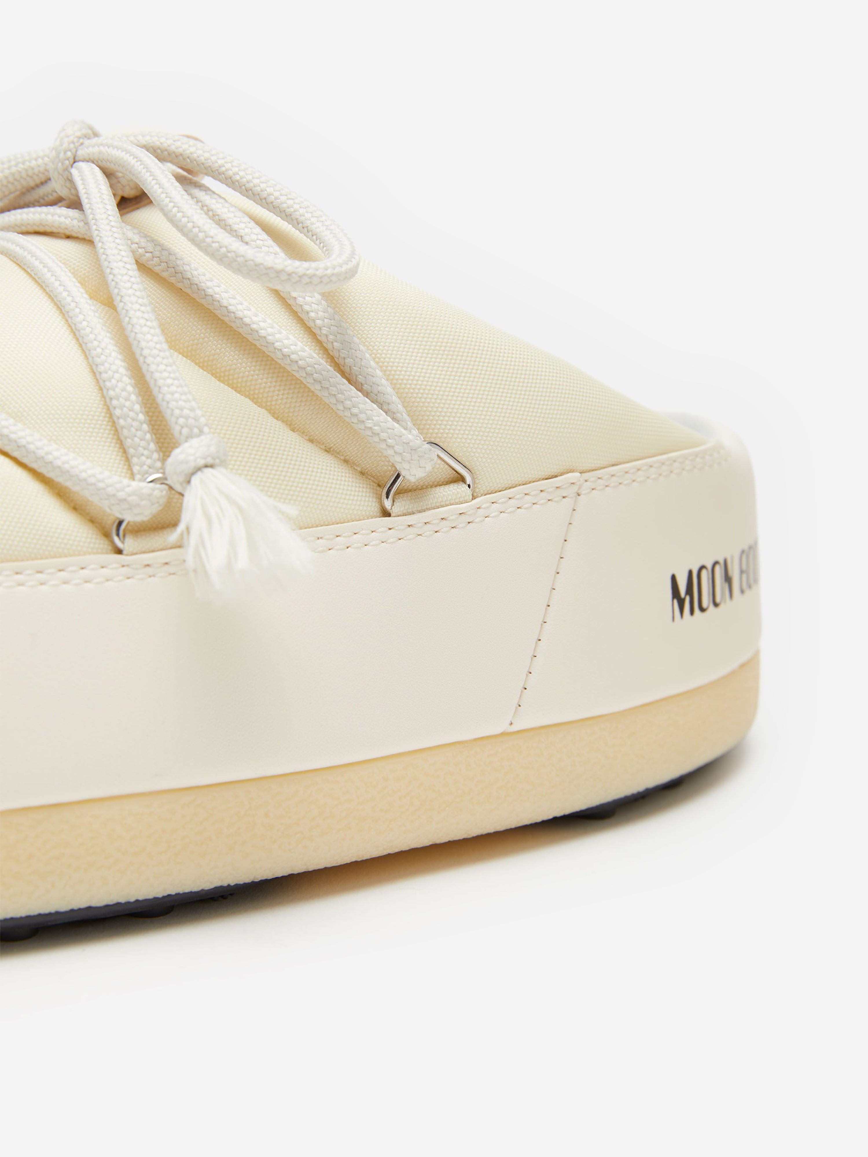 Moon Boot Kids EVX Nylon Mules in Ivory Sale 2025 Unisex
