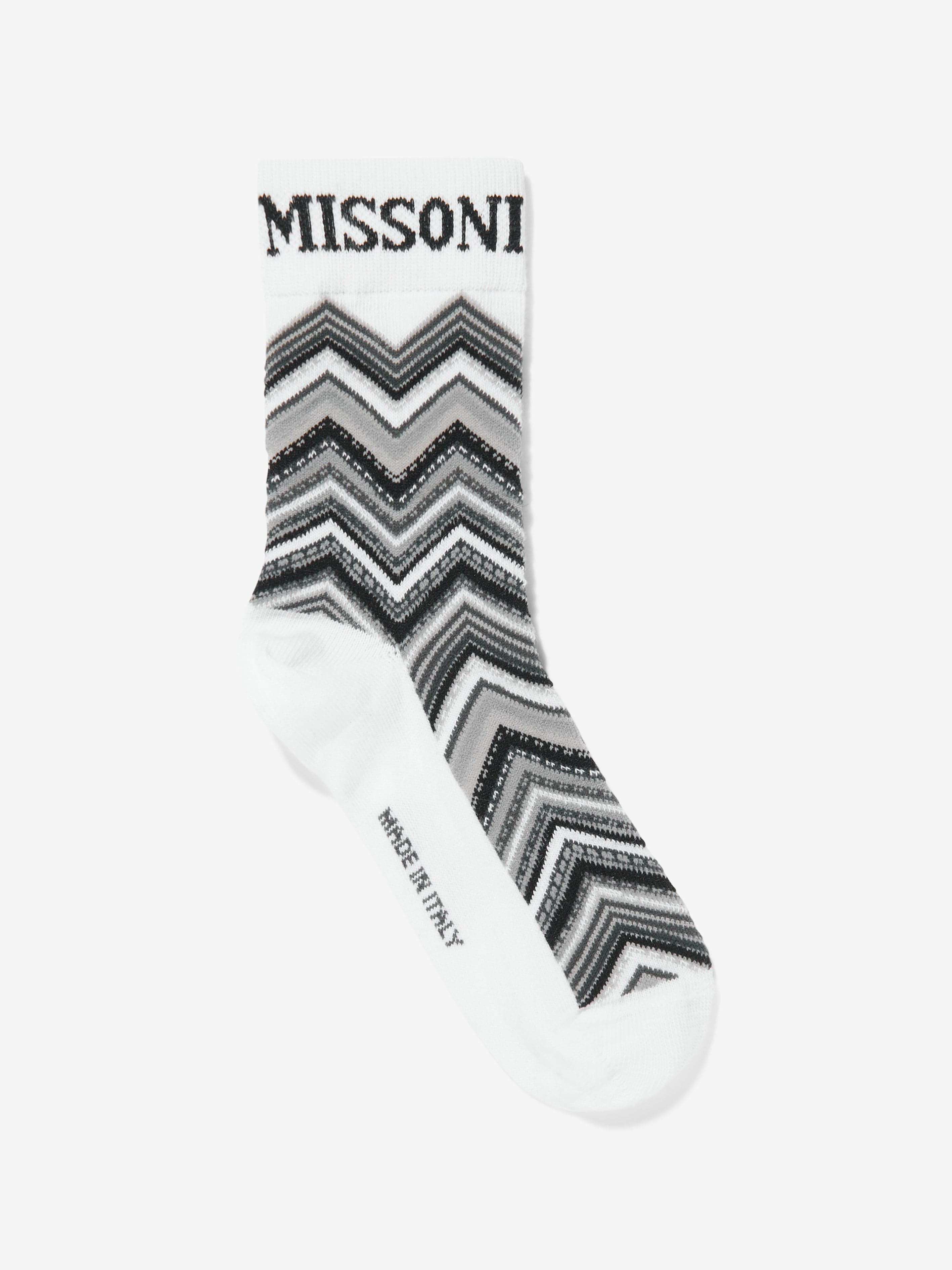 Missoni Kids Zigzag Socks in Black Sale Low Pice