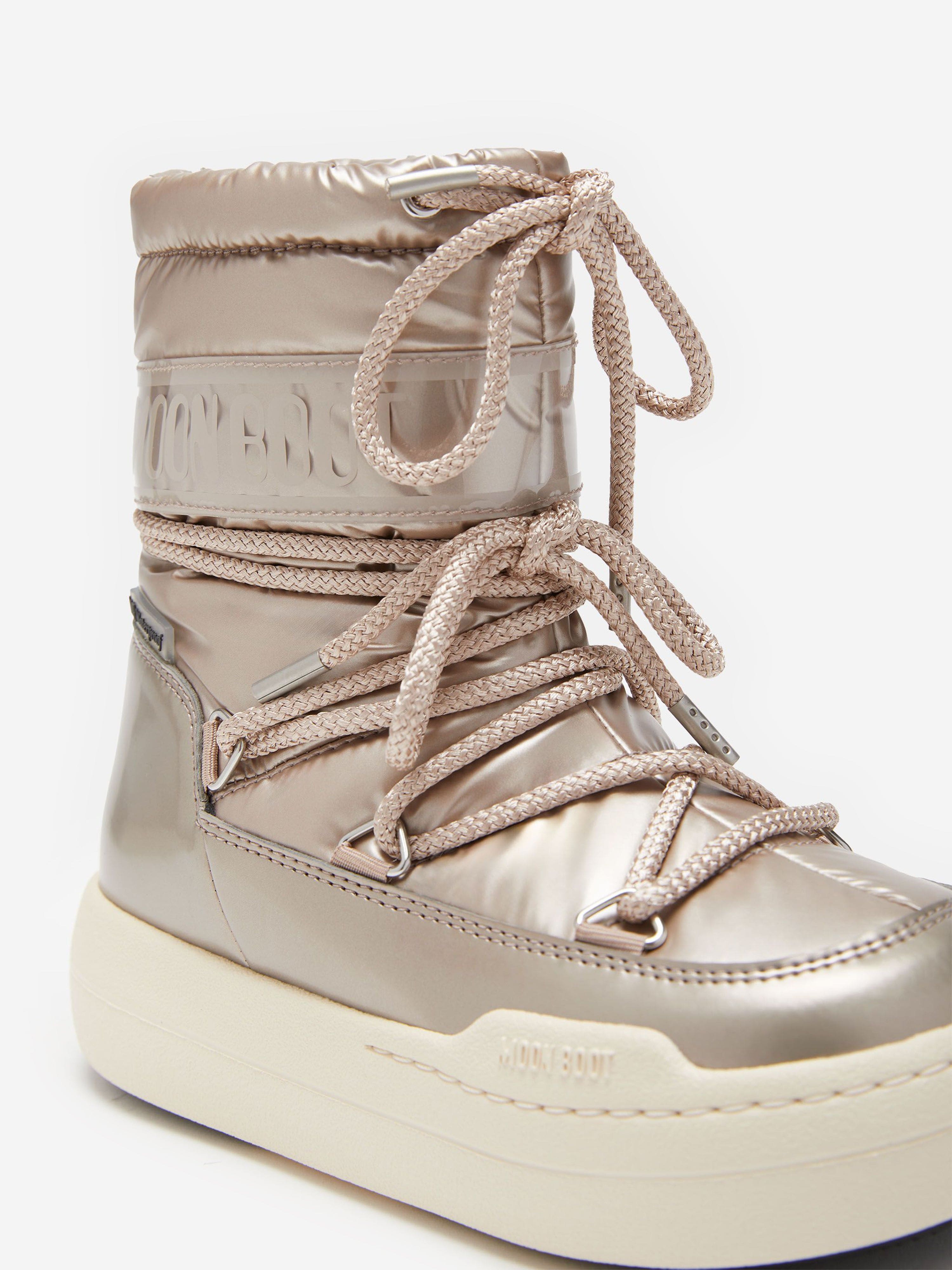 Moon Boot Girls JR Park Boots in Rose Gold Manchester Sale Online