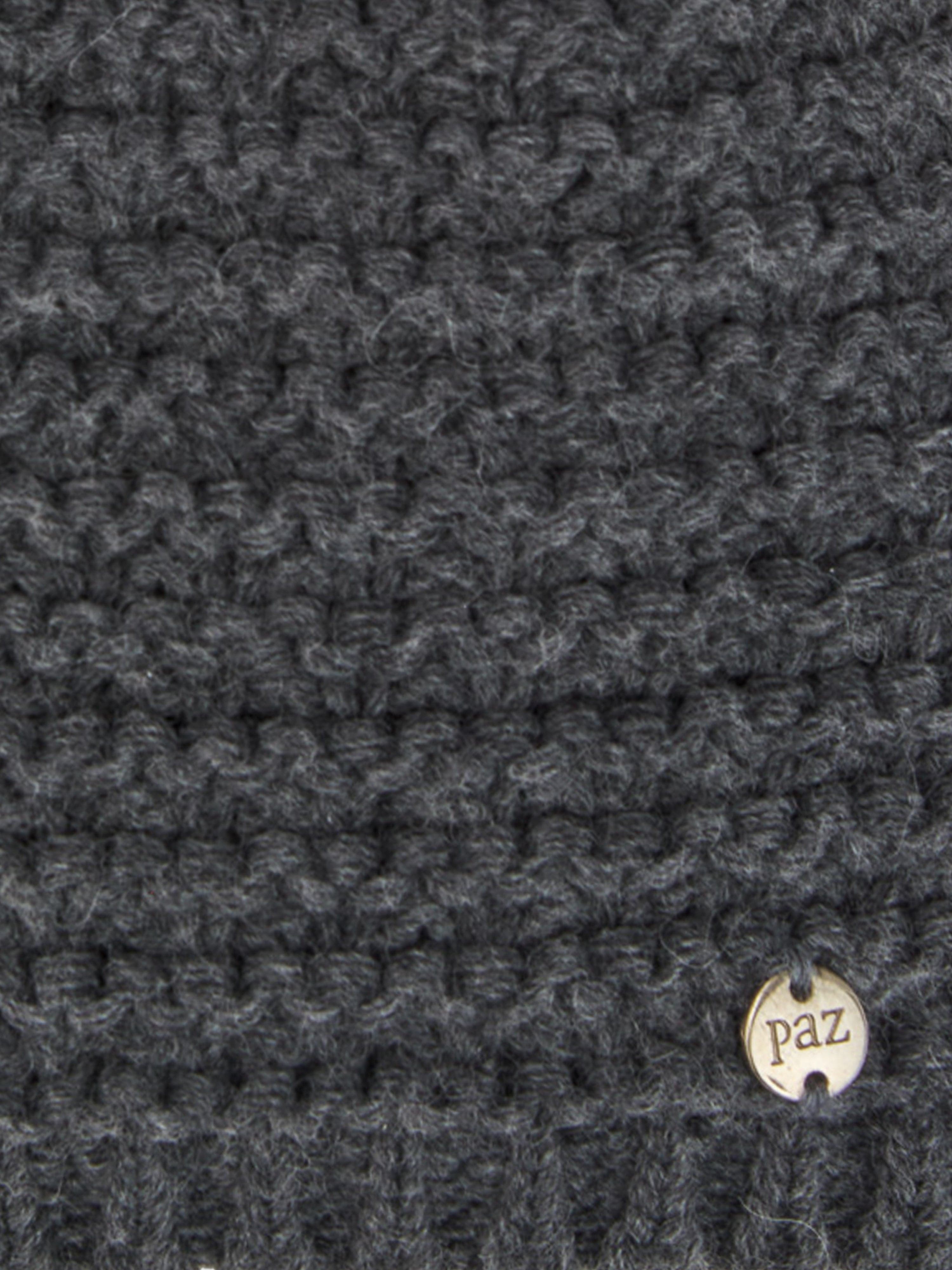 Paz Rodriguez Baby Wool Knit Pom-Pom Hat in Grey New Arrival