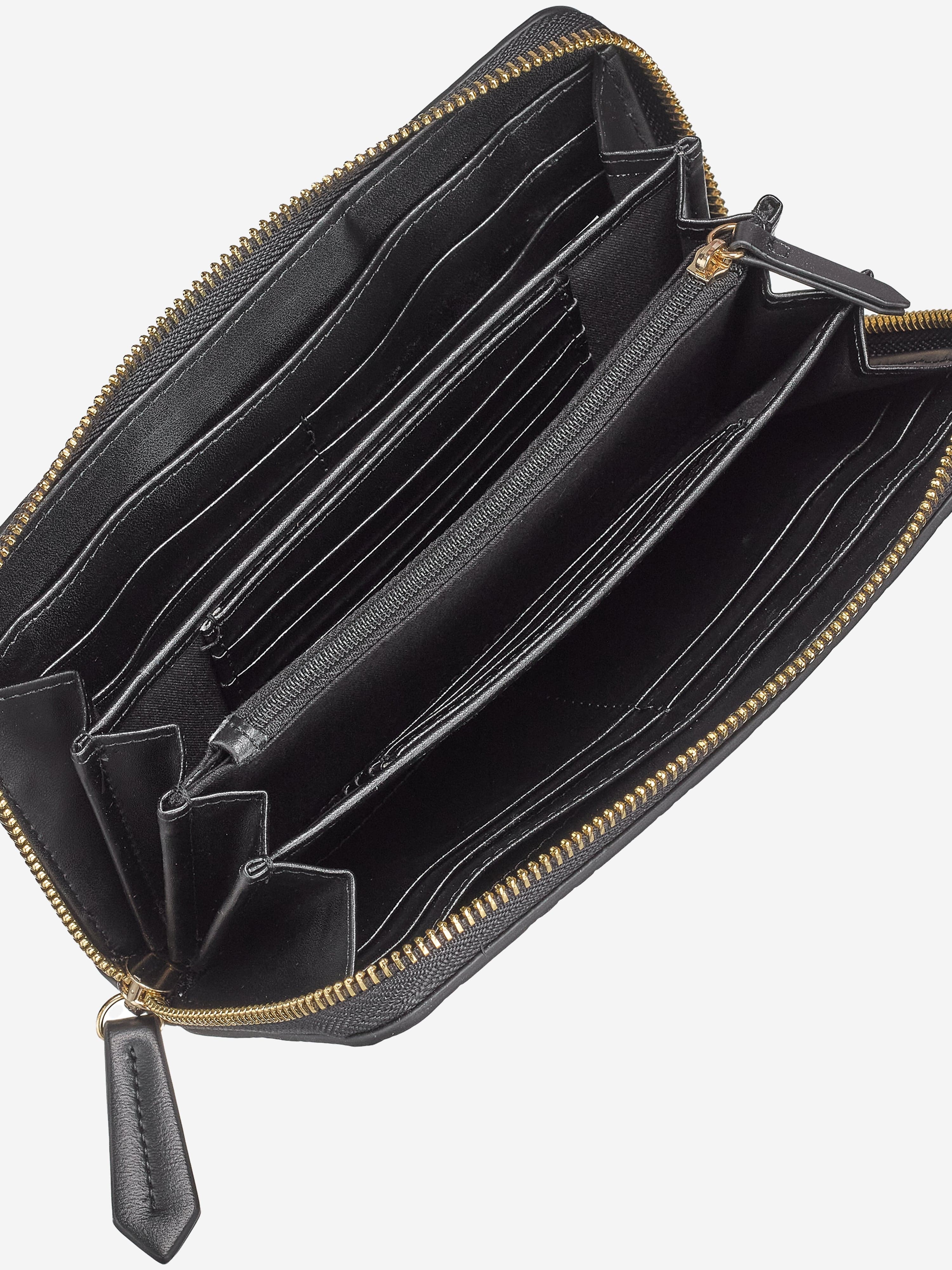Valentino Girls Lio Re Zip Around Wallet in Black (19cm) Clearance With Credit Card