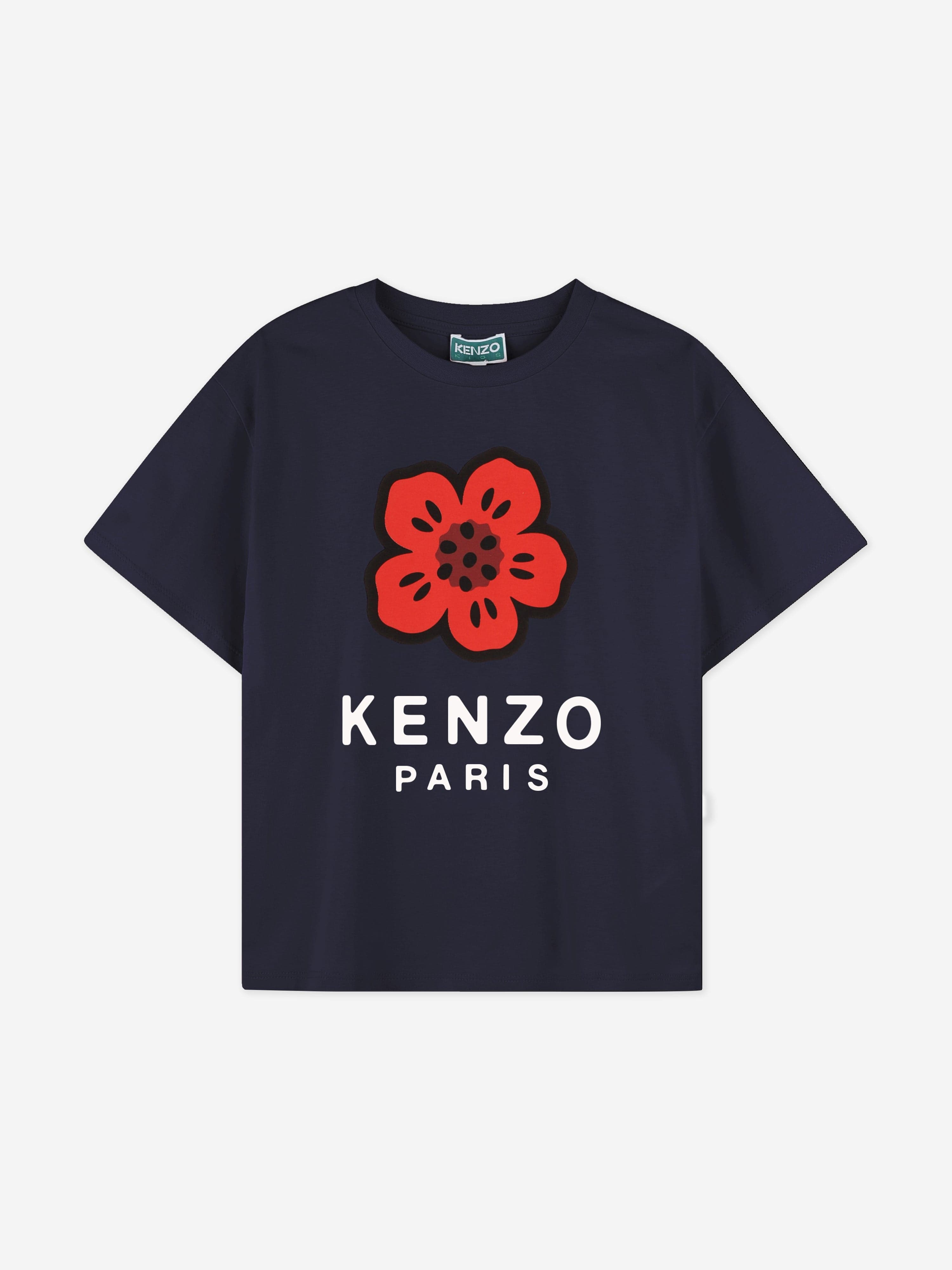 Kids Boke Flower T-Shirt in Navy Cheap Best Sale