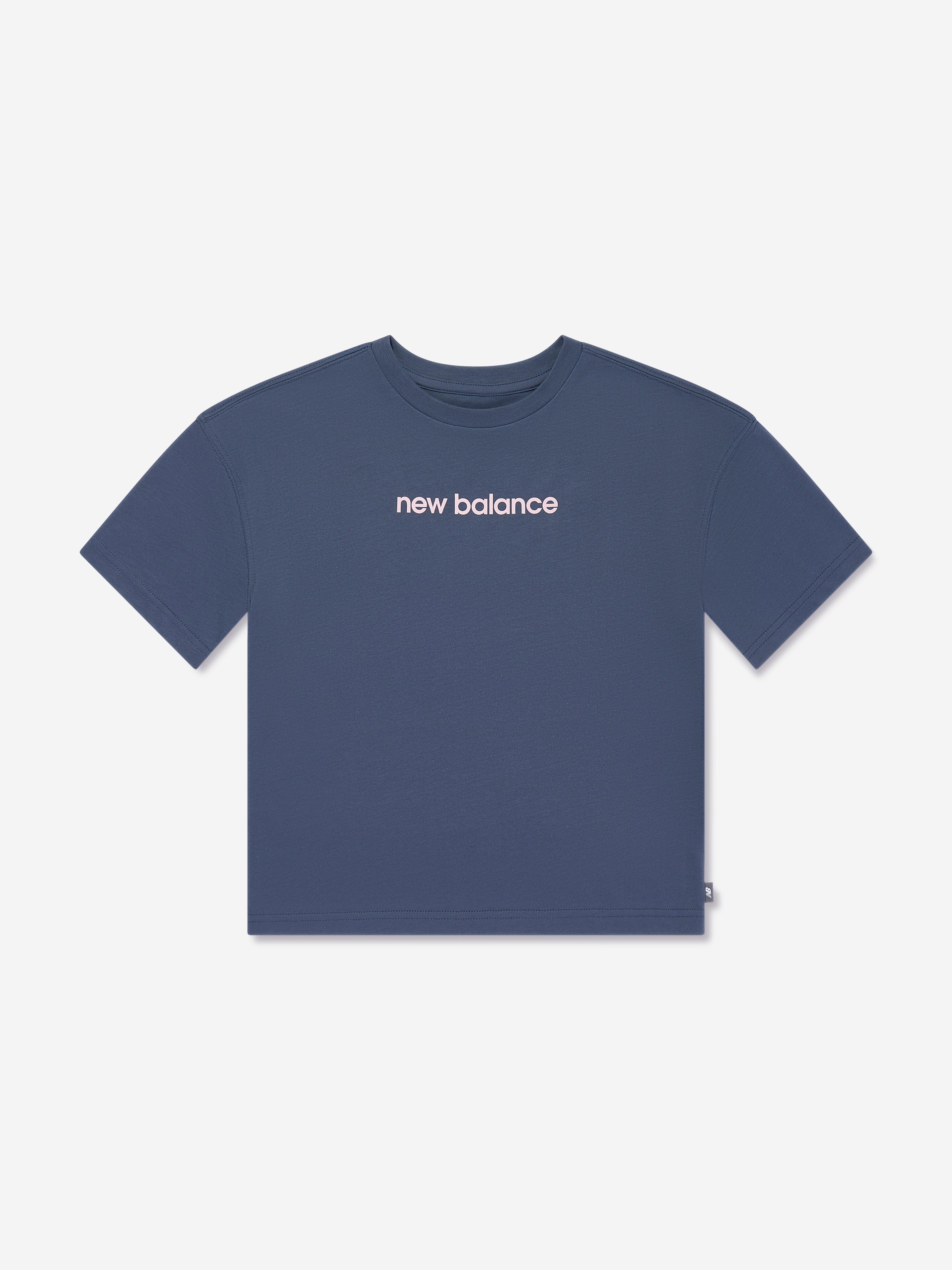 New Balance Girls Selfie Graphic T-Shirt in Blue View Cheap Pice