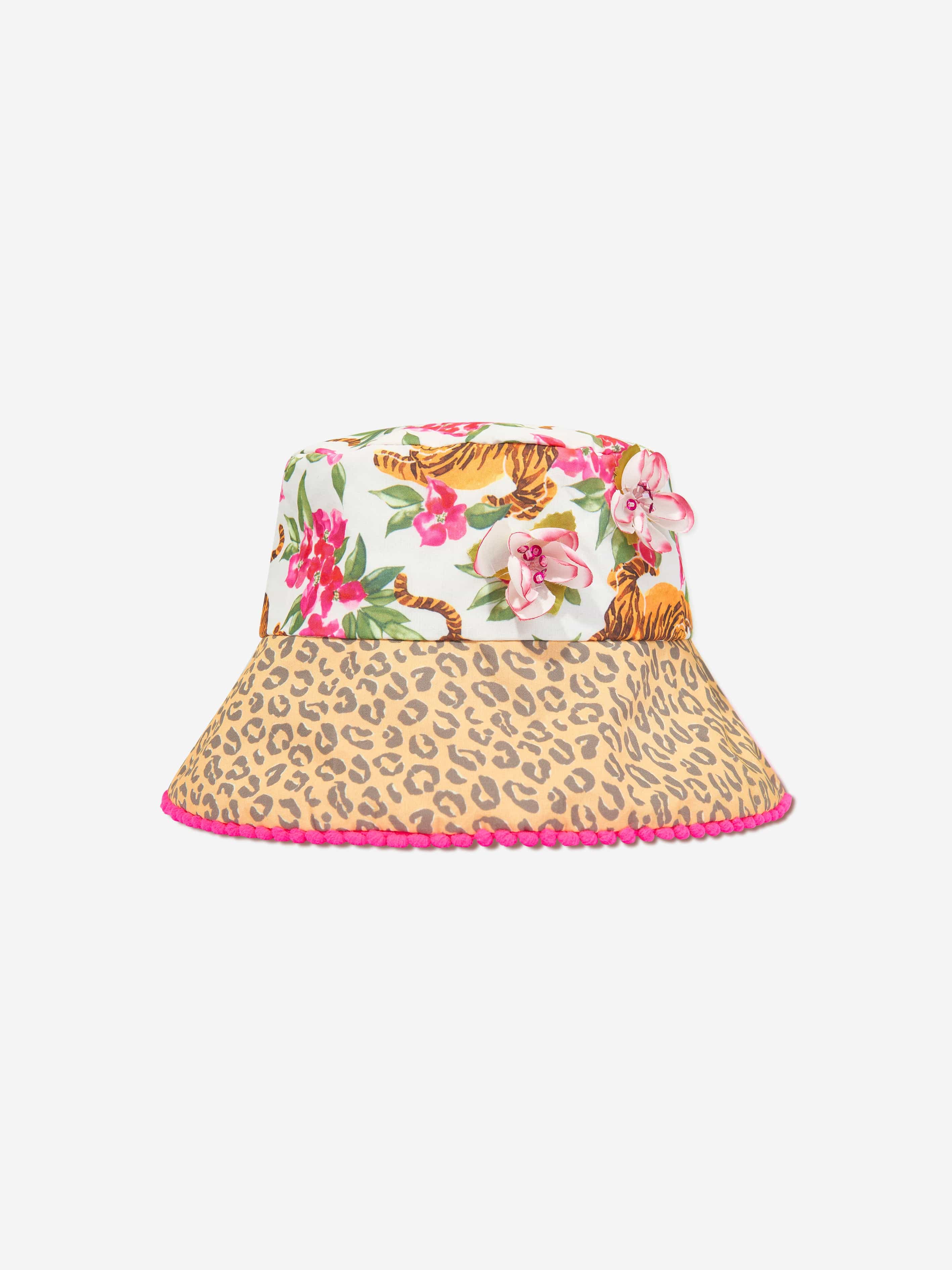 Selini Action Girls Floral Tiger Bucket Hat in Multicolour Buy Cheap With Credit Card