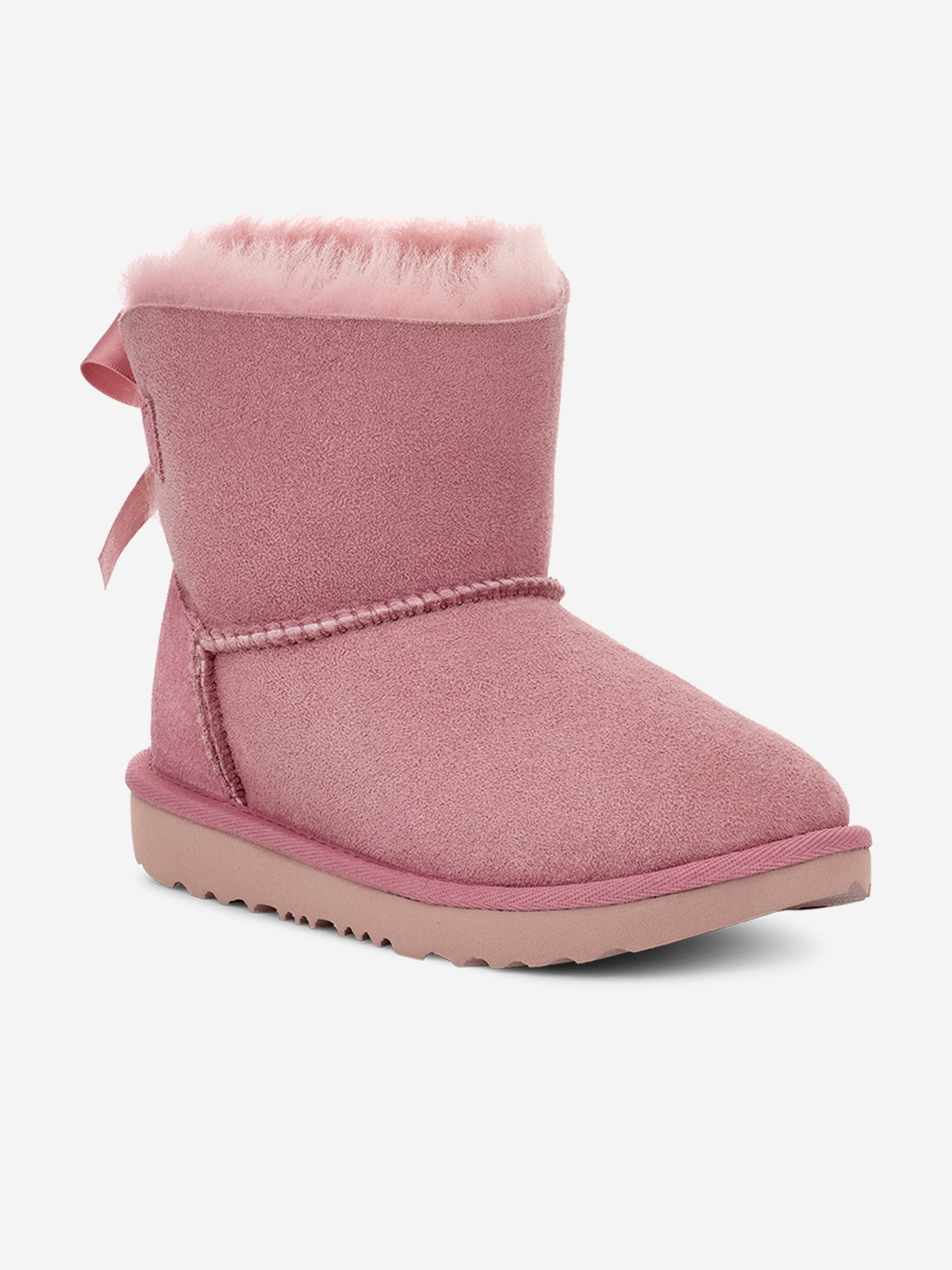 UGG Girls Mini Bailey Bow II Boots in Pink Cheap Pice Cost