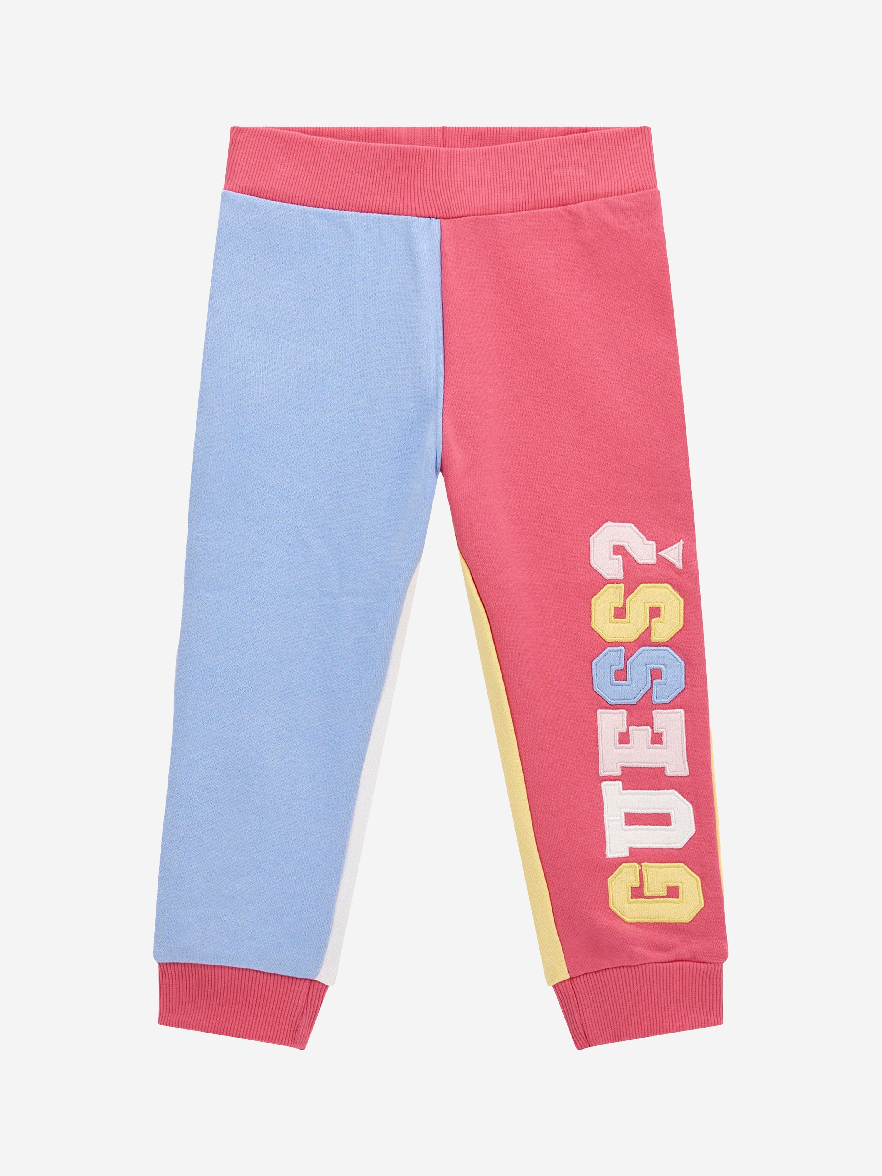 Guess Girls Colourblock Joggers in Multicolour Sale Lowest Pice
