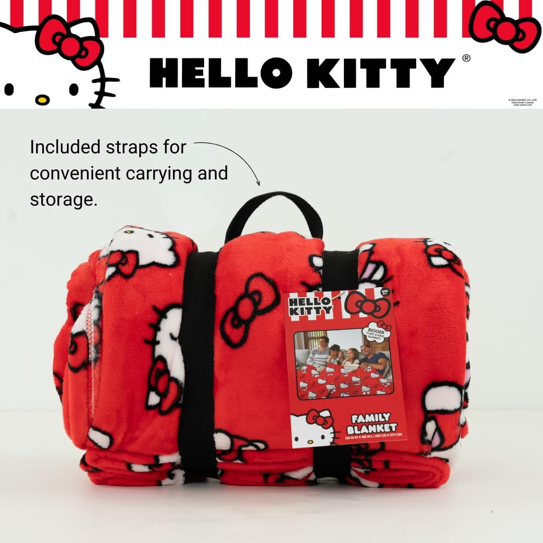 Hello Kitty Always Red Cozy Throw Blanket Sale New Styles