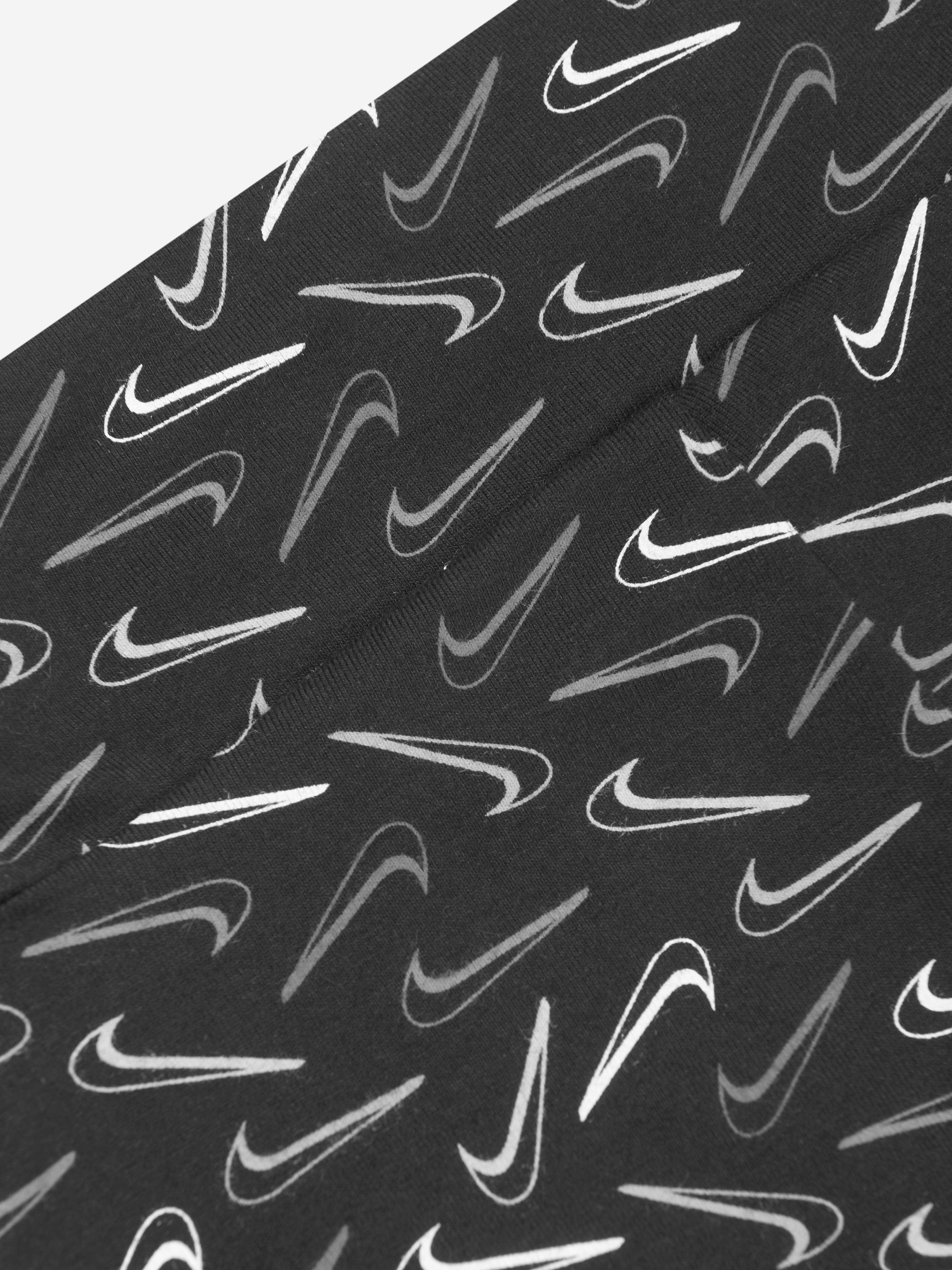 Nike Girls Swoosh Logo Bike Shorts in Black Free Shipping Supply