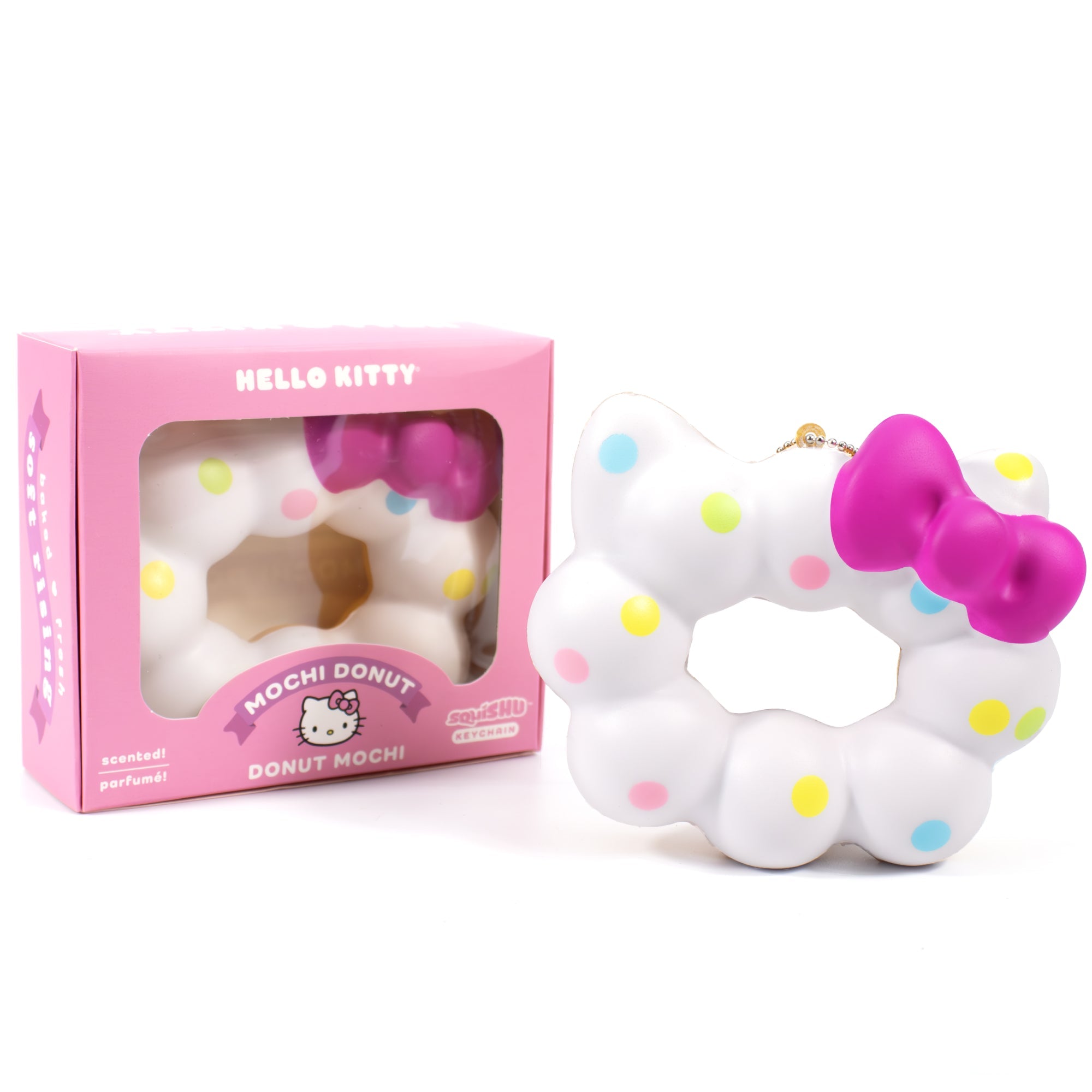 Hello Kitty Mochi Donut Squishy Keychain Outlet Best Sale