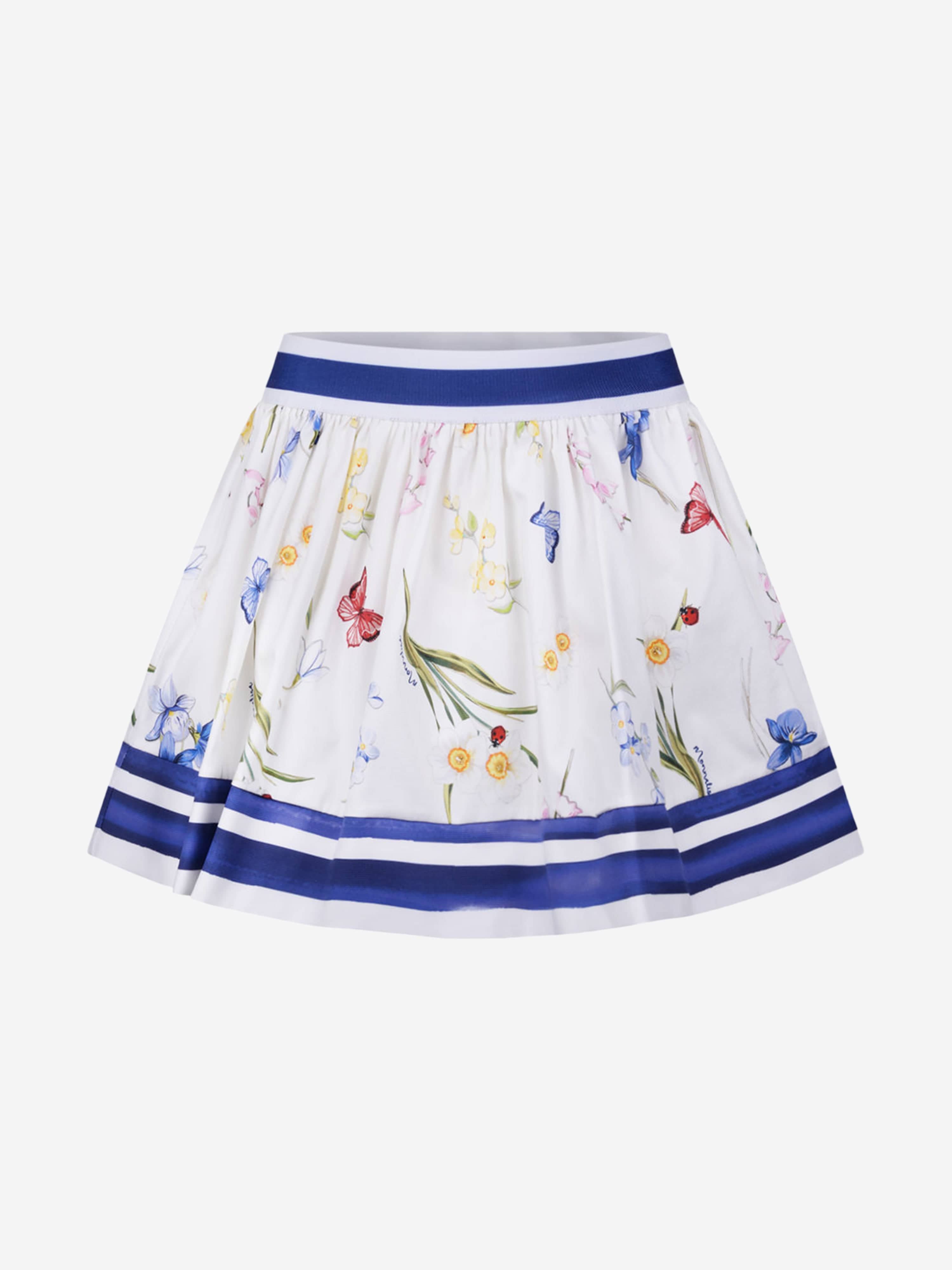 Monnalisa Girls Skirt - Cotton Floral Skirt Cheapest Cheap Online